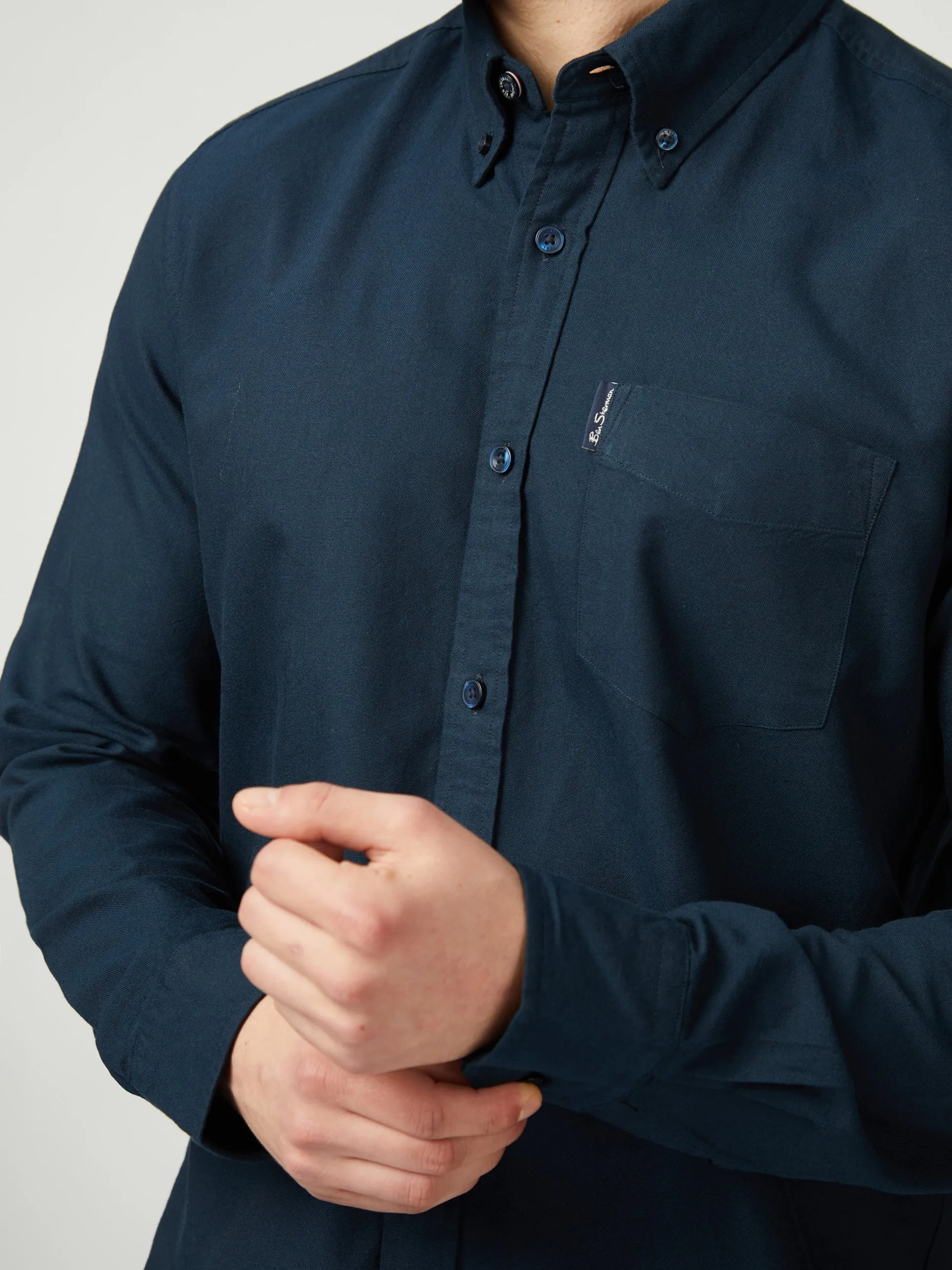 Signature Oxford Long Sleeve - Dark Navy sold by Ben Sherman product image thumbnail 5
