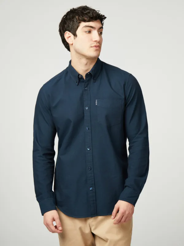 Signature Oxford Long Sleeve - Dark Navy sold by Ben Sherman