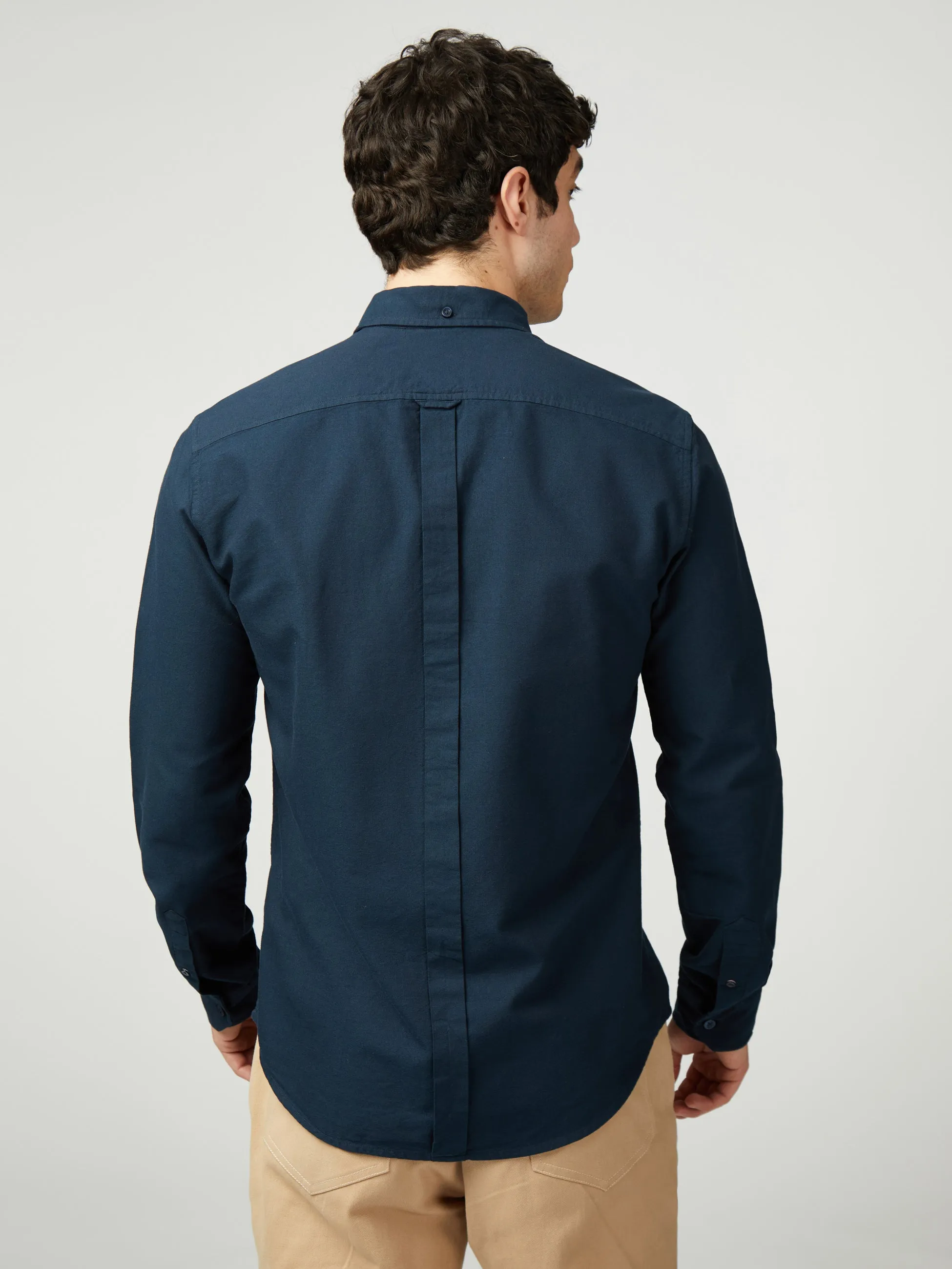Signature Oxford Long Sleeve - Dark Navy sold by Ben Sherman product image thumbnail 3