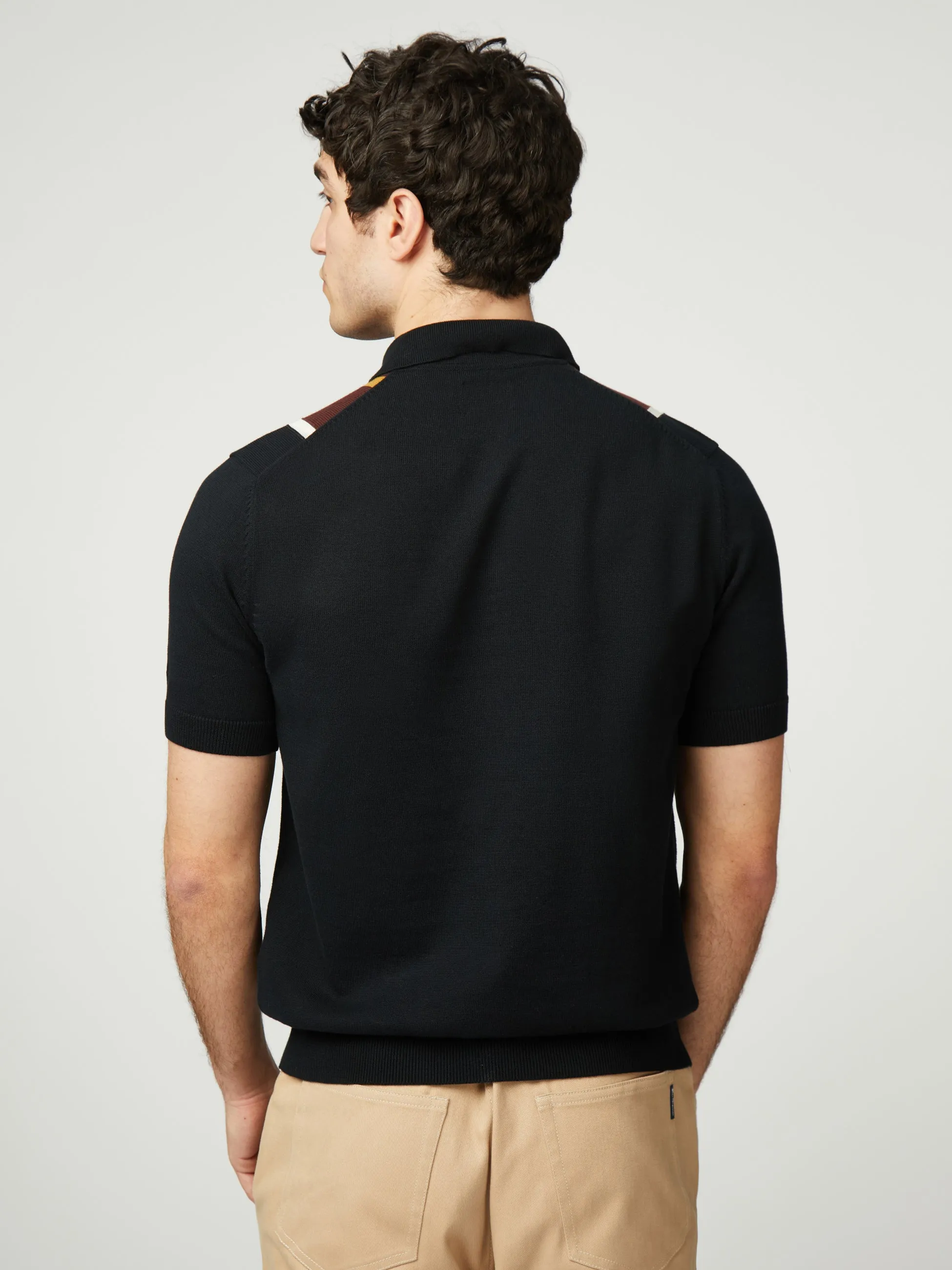 Vertical Stripe Polo - Black sold by Ben Sherman product image thumbnail 3