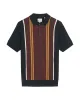 Vertical Stripe Polo - Black sold by Ben Sherman