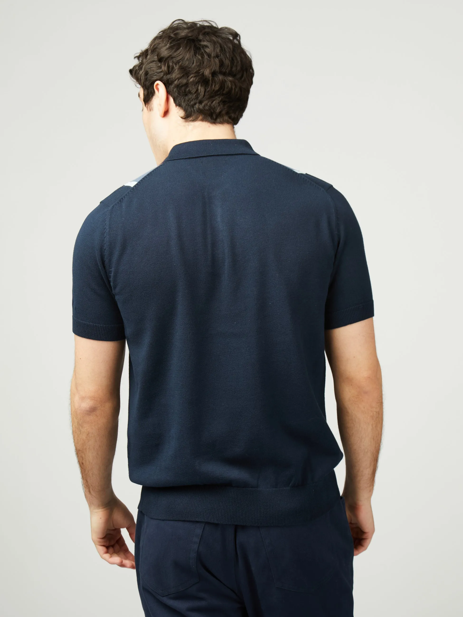 Vertical Stripe Polo - Dark Navy sold by Ben Sherman product image thumbnail 3
