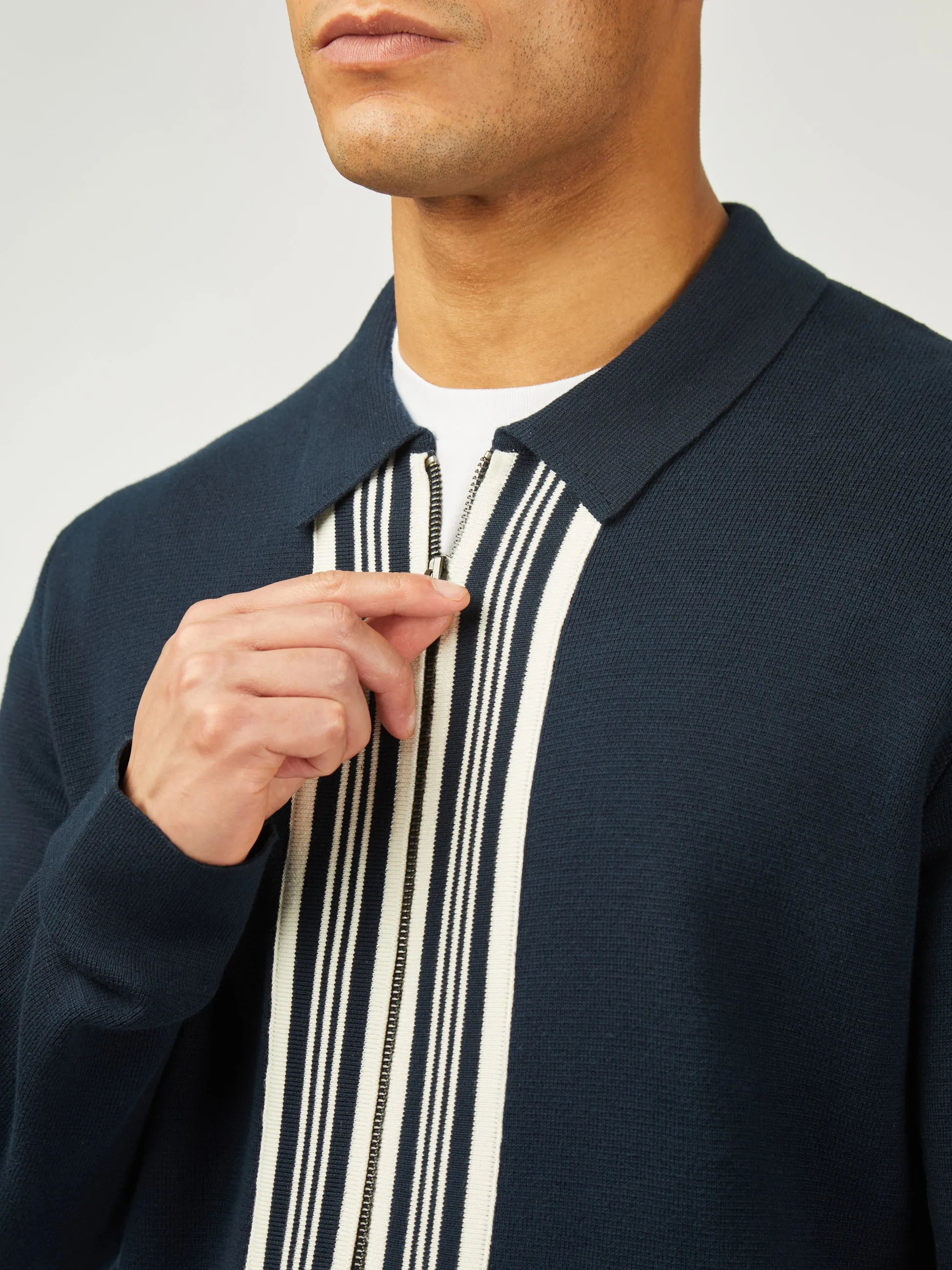 Textured Zip Through - Dark Navy sold by Ben Sherman product image thumbnail 4