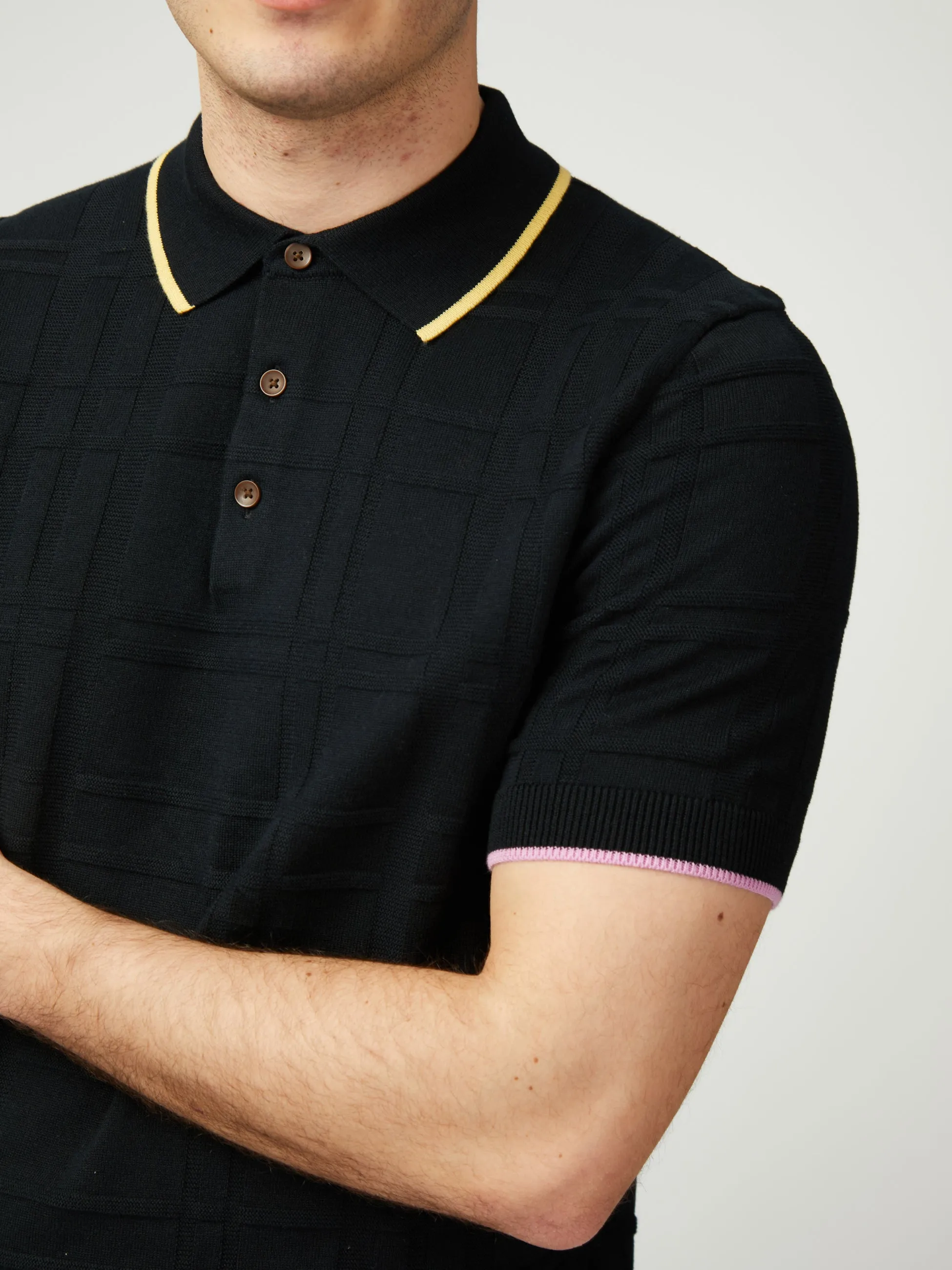 Tartan Polo - Black sold by Ben Sherman product image thumbnail 4