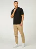 Tartan Collar Polo - Black sold by Ben Sherman