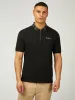Tartan Collar Polo - Black sold by Ben Sherman
