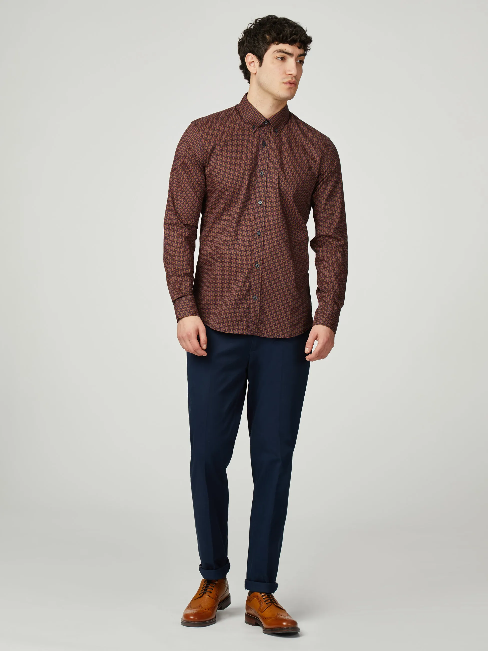 Split Spot Print - Brown sold by Ben Sherman product image thumbnail 2