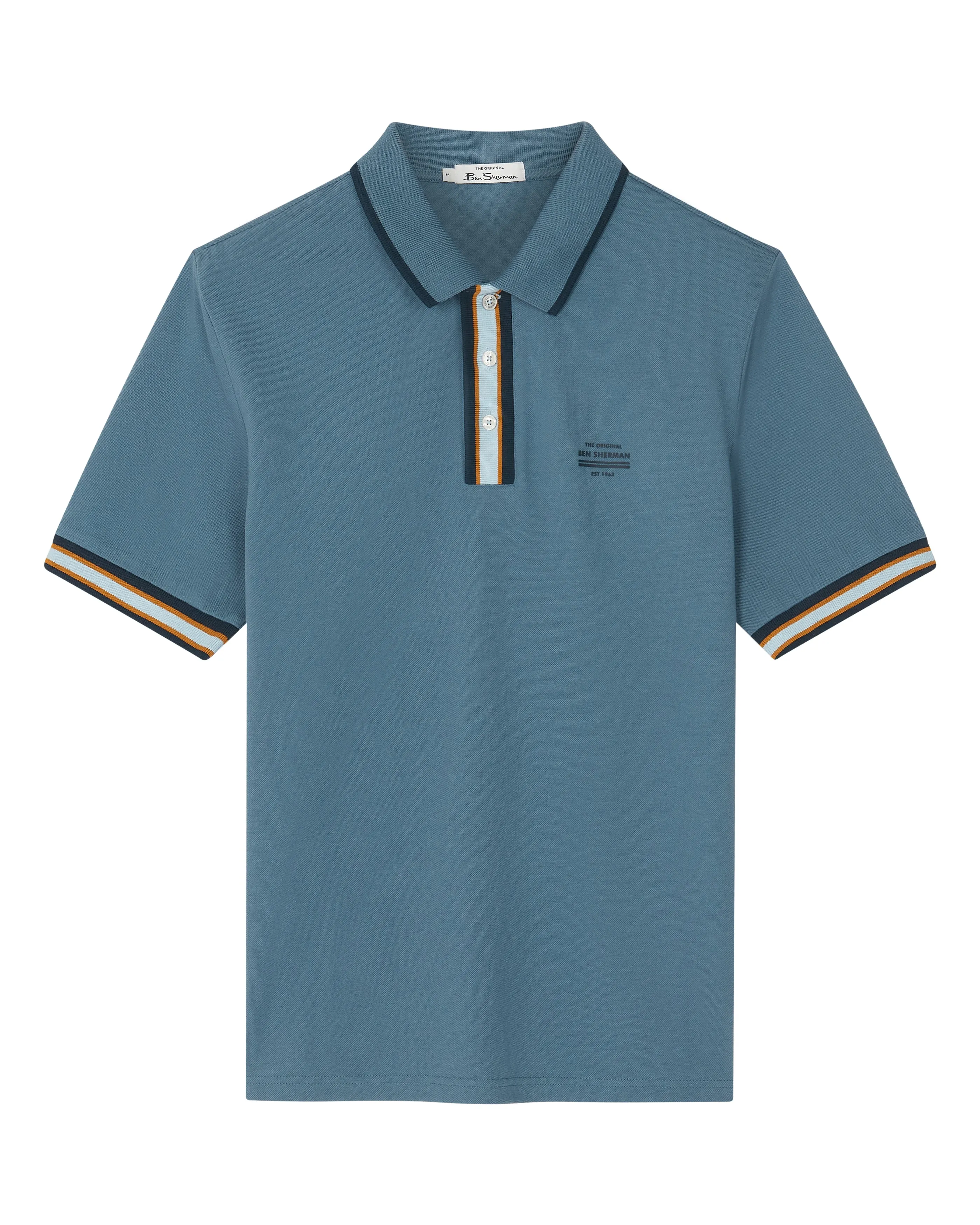 Placket Interest Polo - Sea sold by Ben Sherman product image thumbnail 5