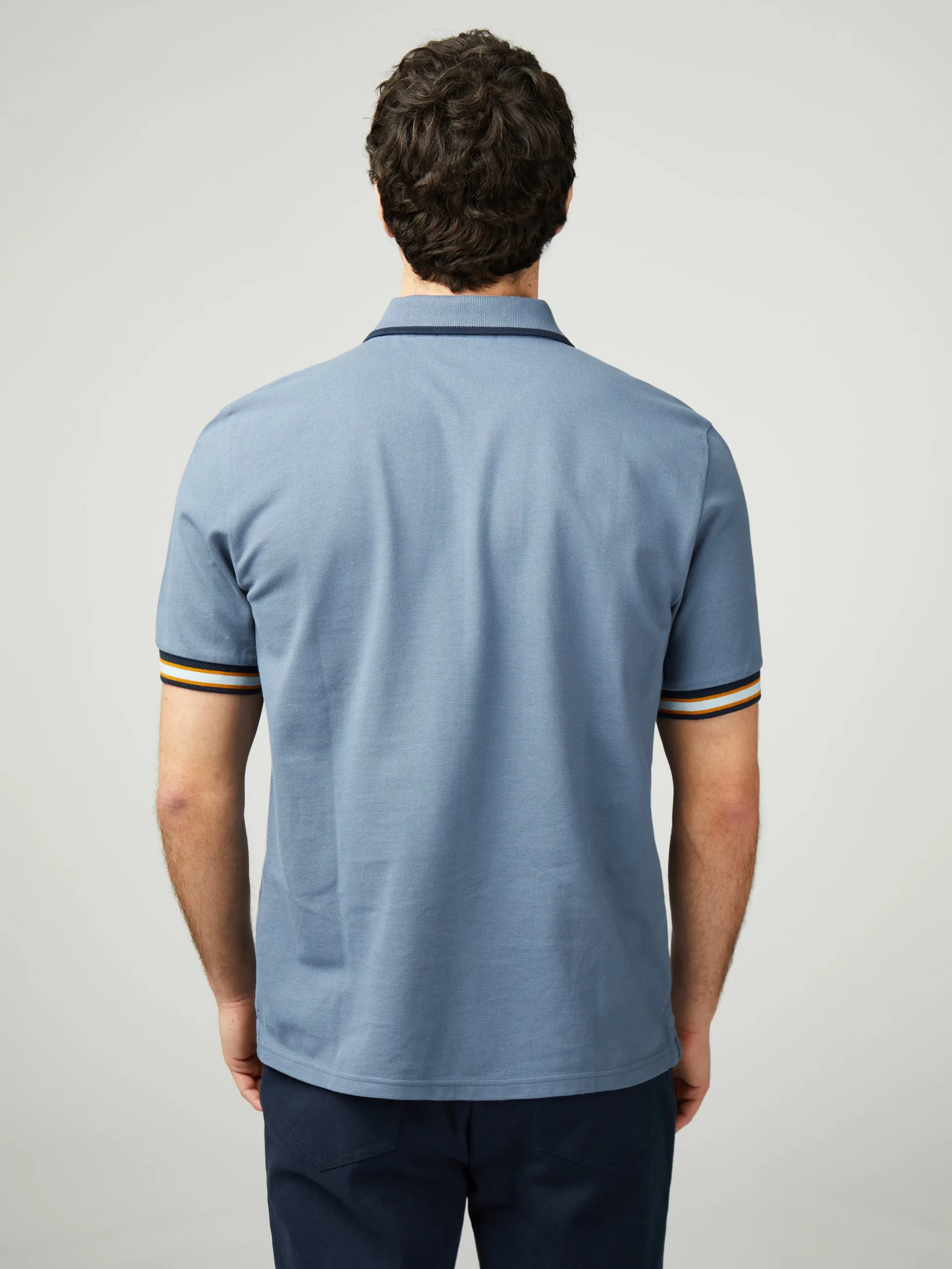 Placket Interest Polo - Sea sold by Ben Sherman product image thumbnail 3