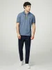 Placket Interest Polo - Sea sold by Ben Sherman