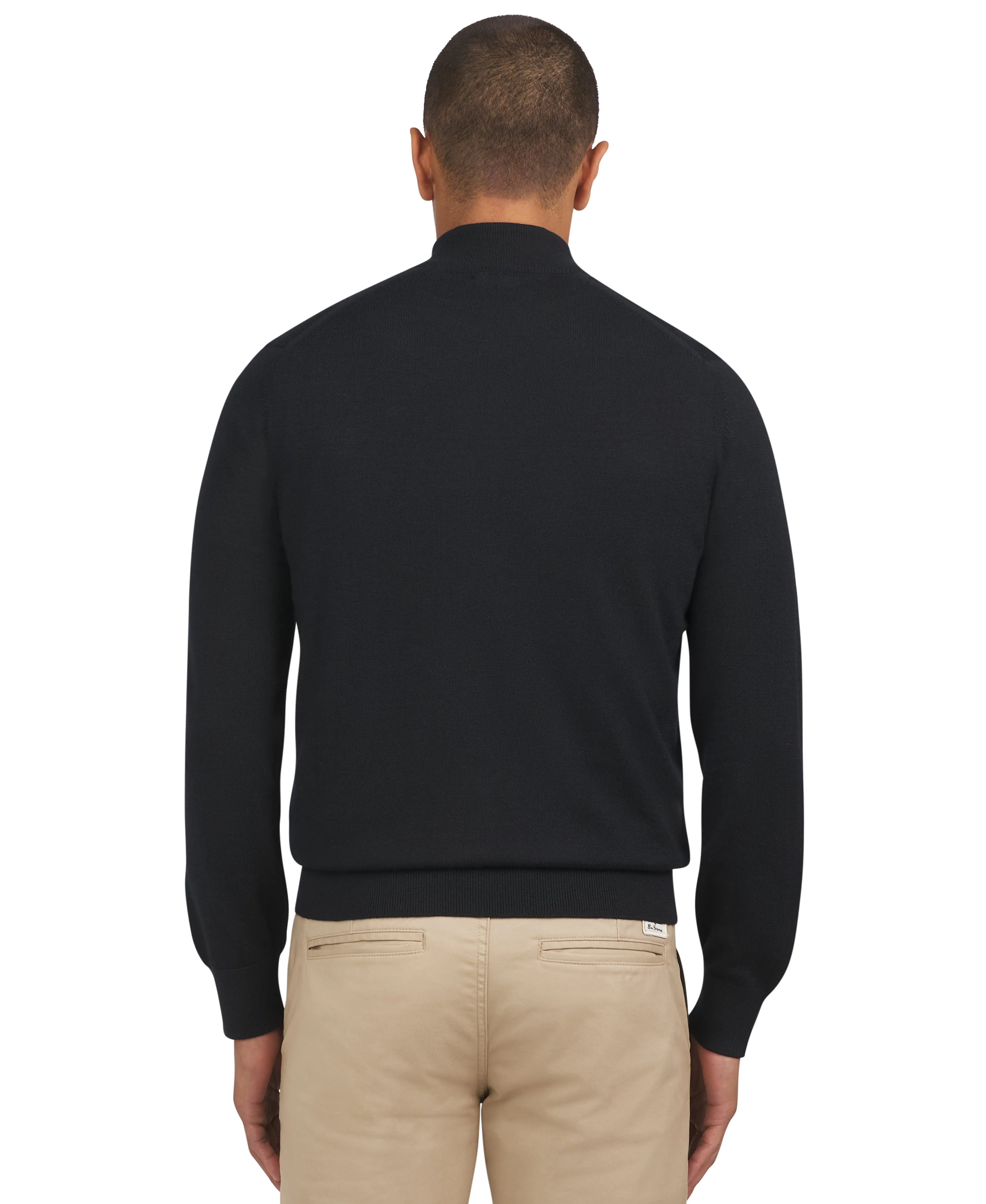 Merino Half Zip - Black sold by Ben Sherman product image thumbnail 3