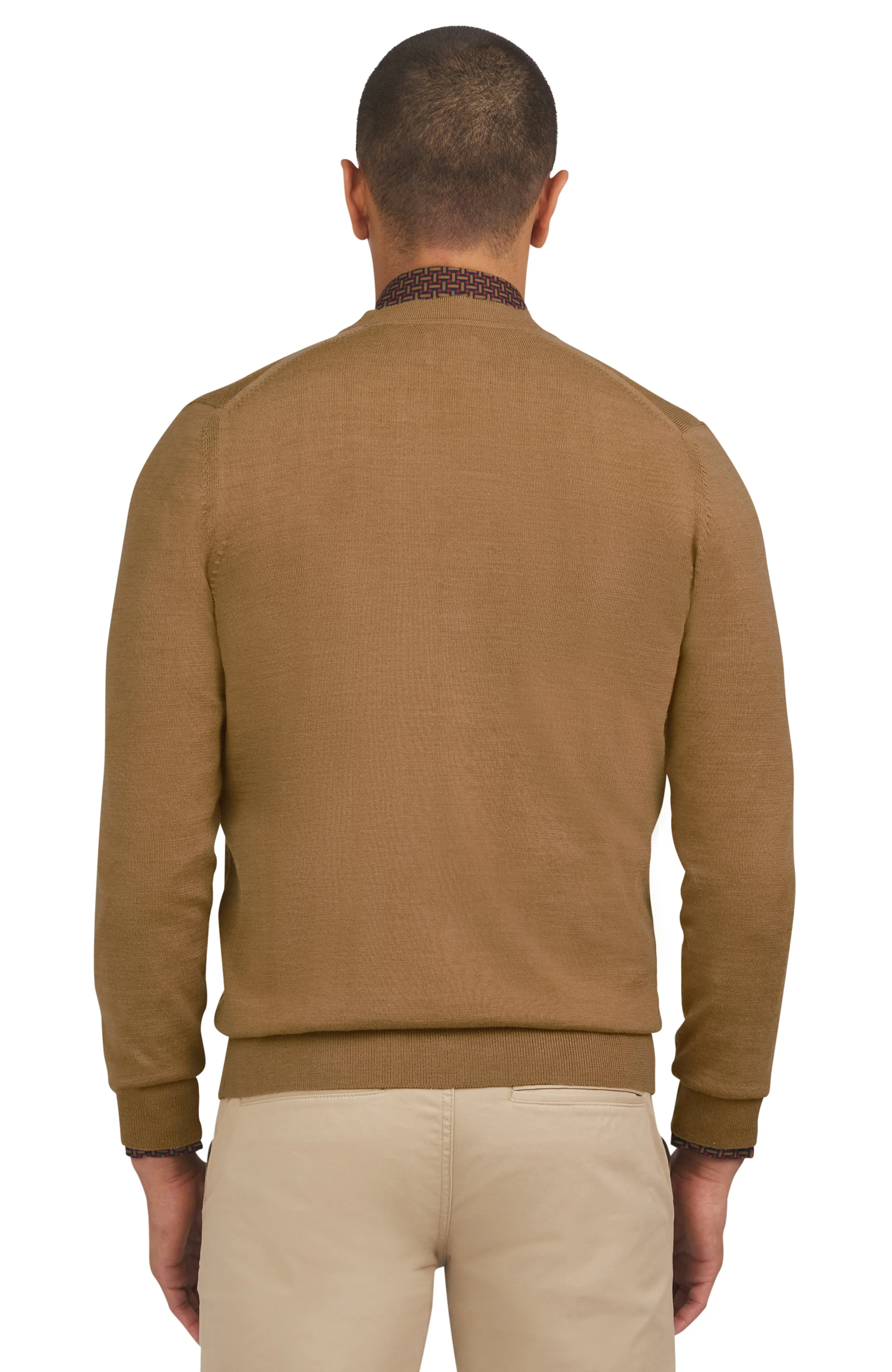 Merino Cardigan - Light Brown sold by Ben Sherman product image thumbnail 3