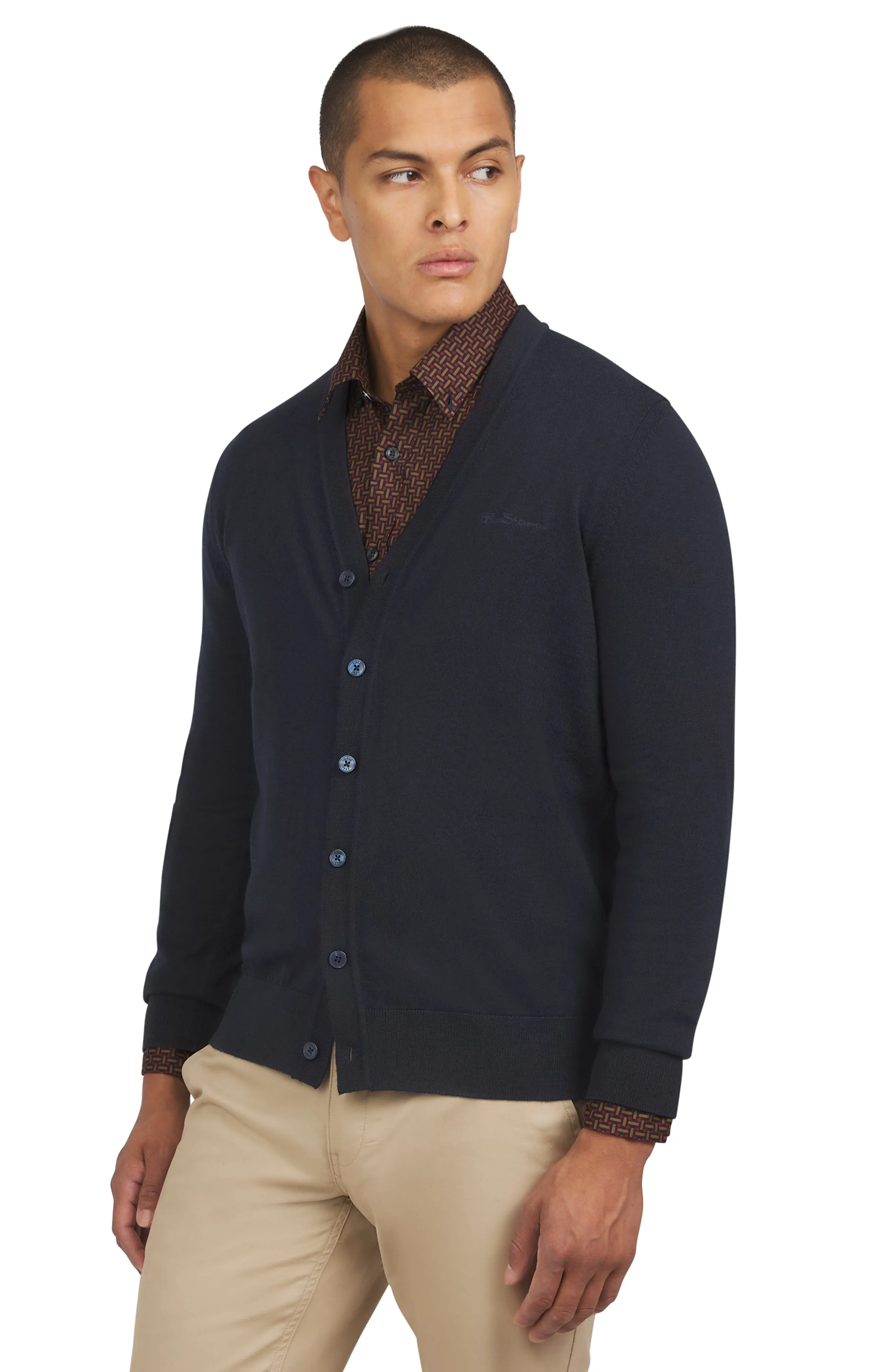 Merino Cardigan - Dark Navy sold by Ben Sherman product image thumbnail 2