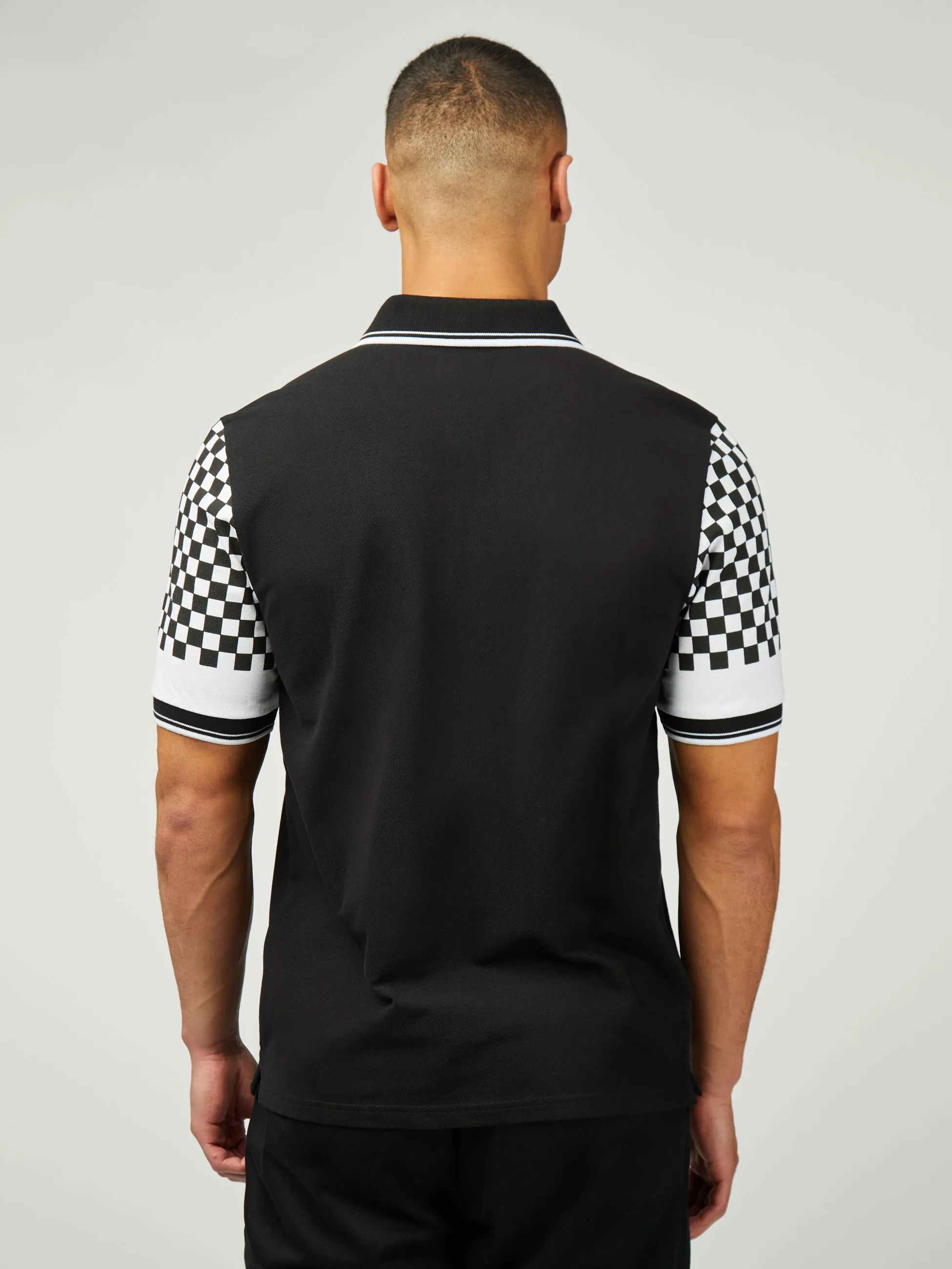 Ace Cafe Chequerboard Polo - Black sold by Ben Sherman product image thumbnail 3