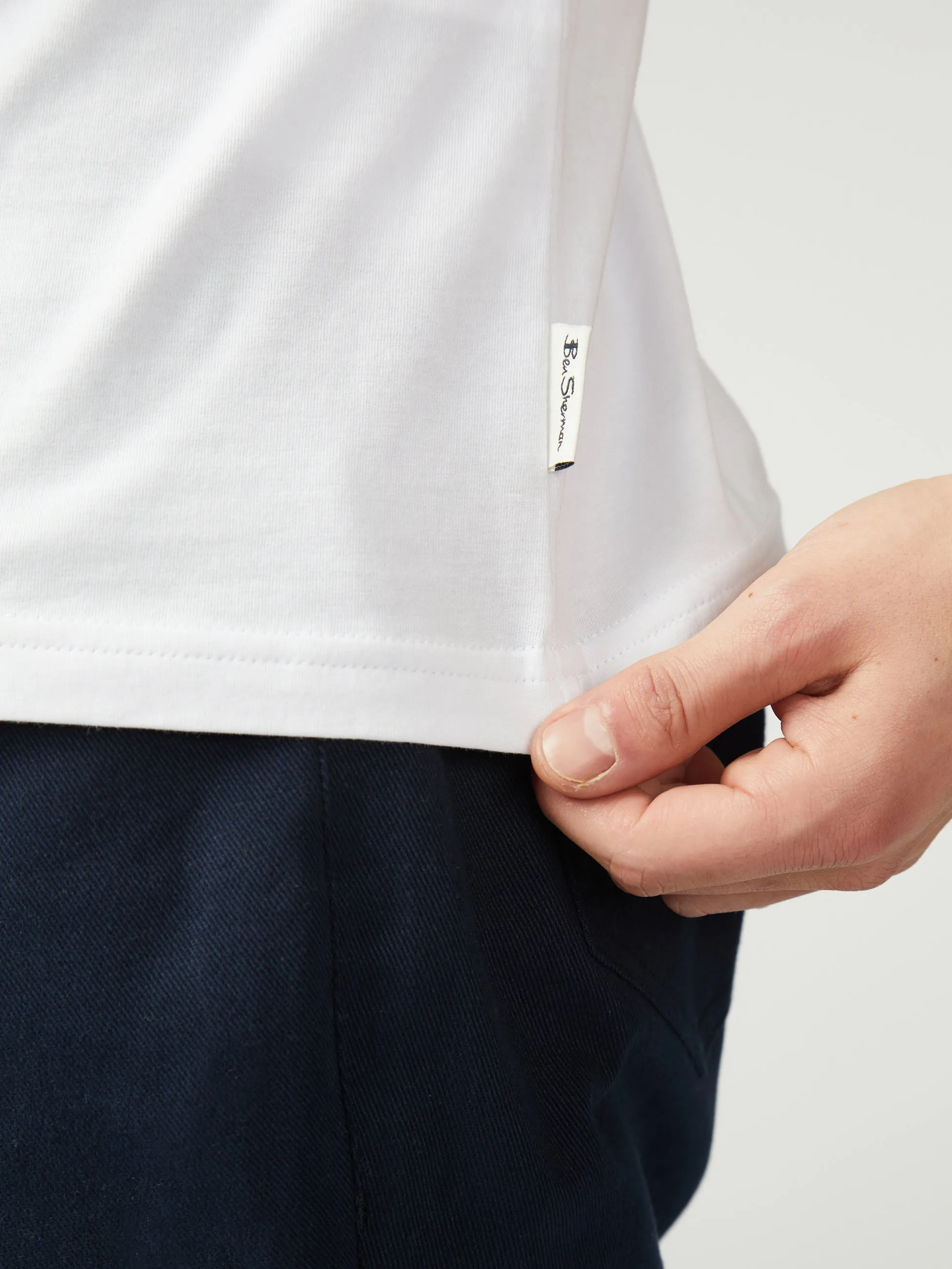 Signature Tee - White sold by Ben Sherman product image thumbnail 5