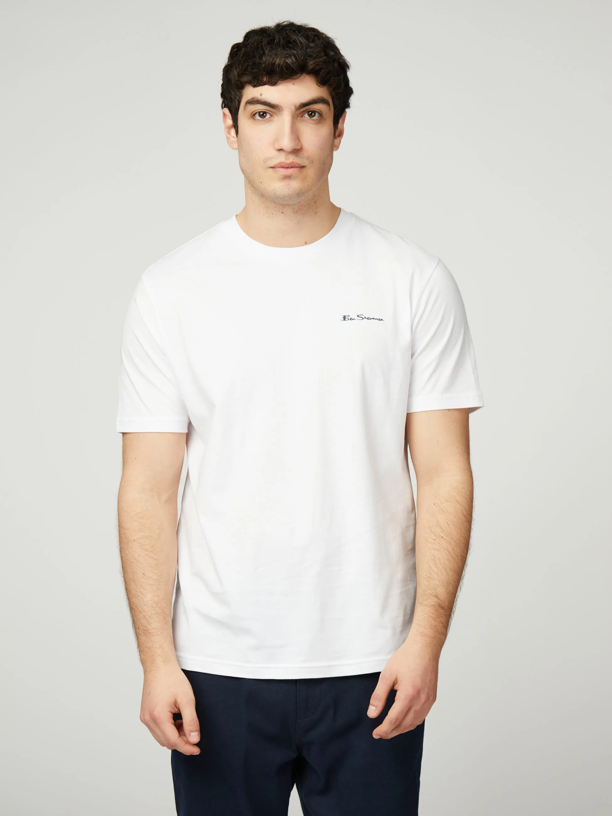 Signature Tee - White sold by Ben Sherman