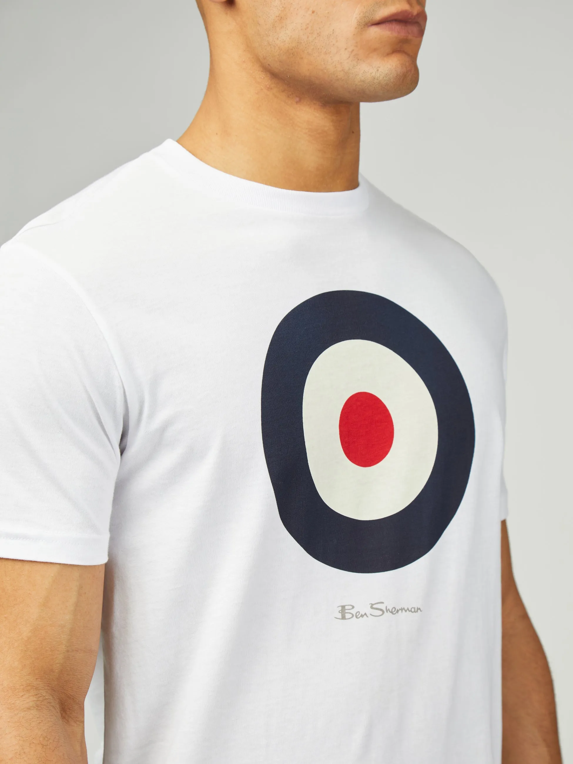 Signature Target Tee - White sold by Ben Sherman product image thumbnail 4
