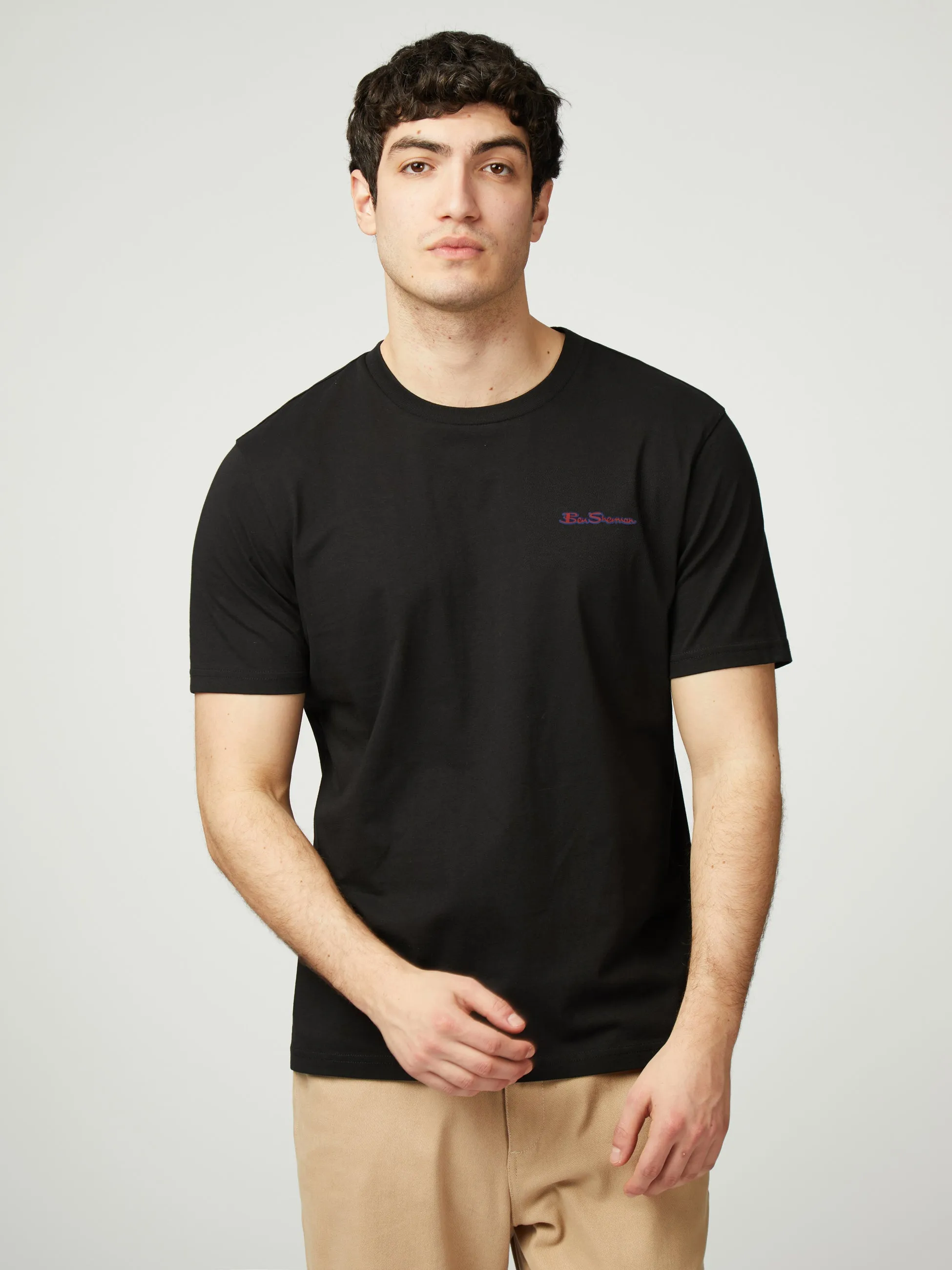 Signature Tee - Black sold by Ben Sherman