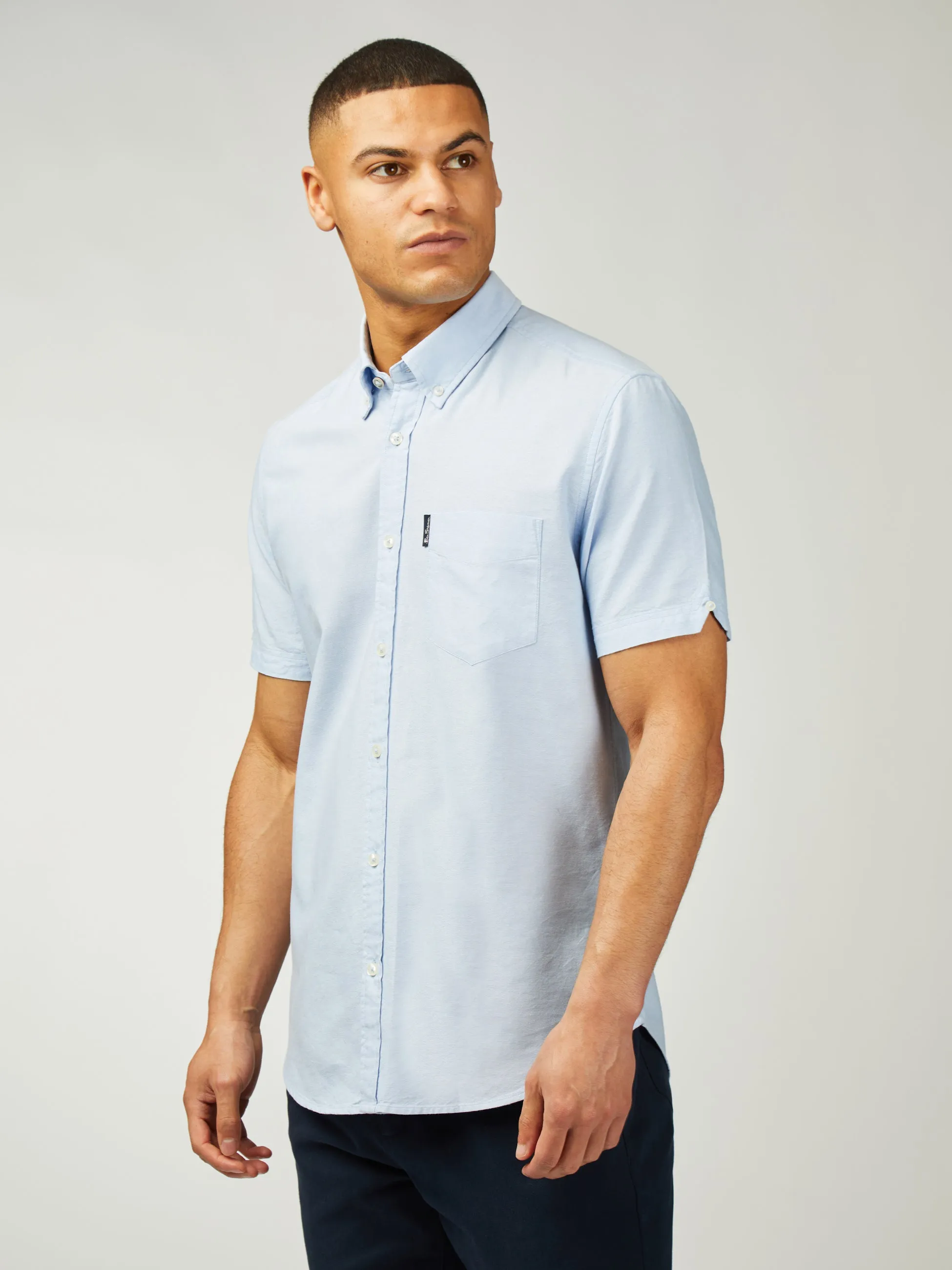Signature Oxford Short Sleeve - Sky sold by Ben Sherman