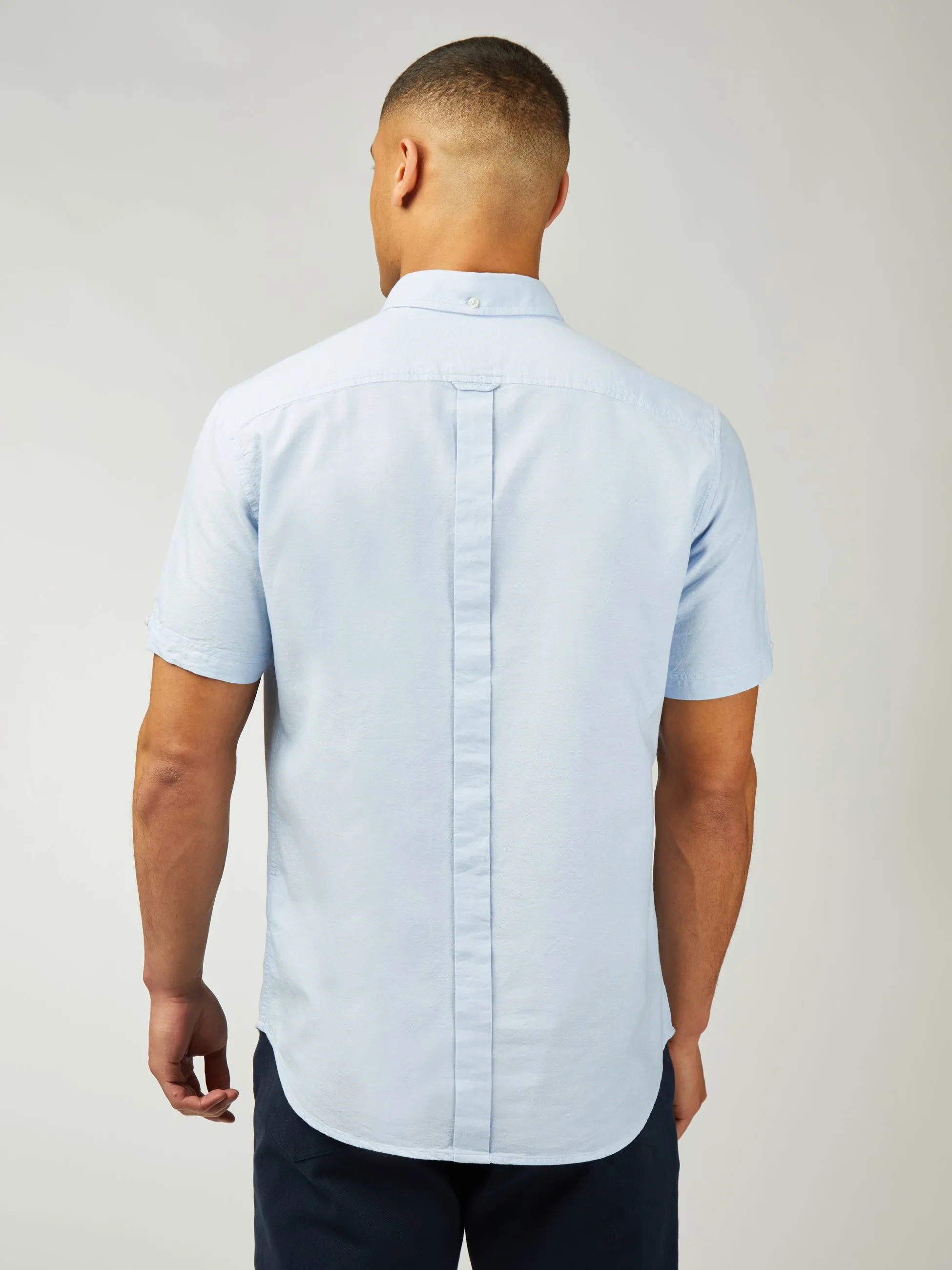 Signature Oxford Short Sleeve - Sky sold by Ben Sherman product image thumbnail 3
