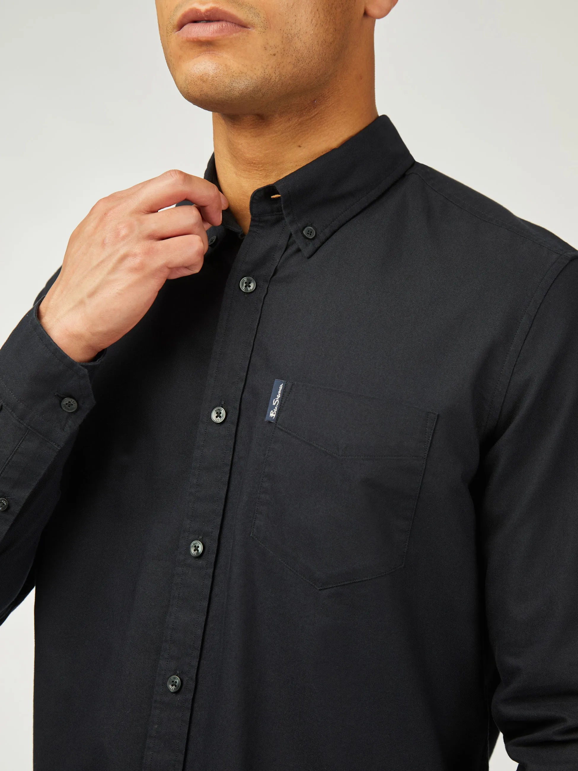 Signature Oxford Long Sleeve - Black sold by Ben Sherman product image thumbnail 5