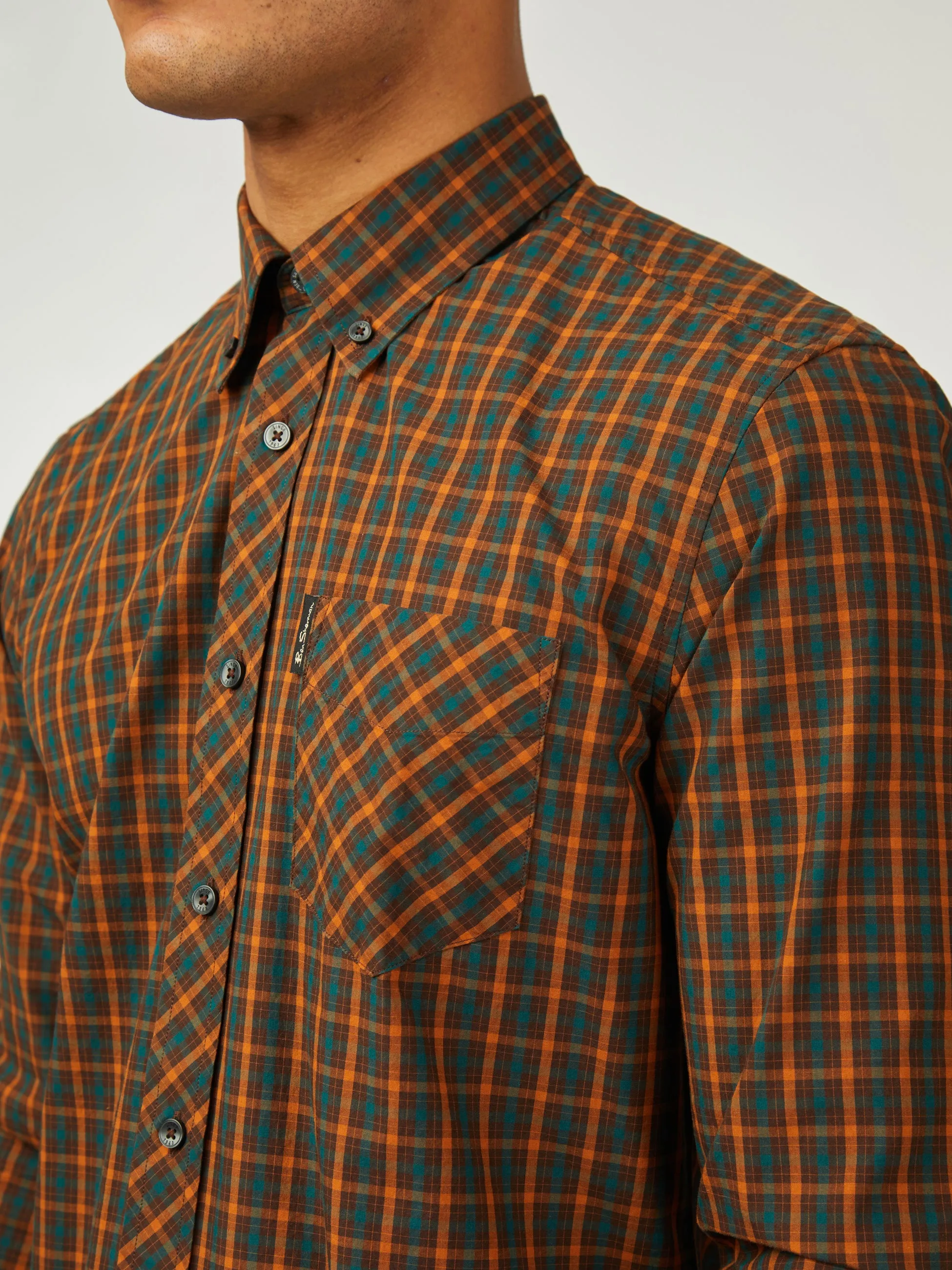 Signature House Check Long Sleeve - Orange sold by Ben Sherman product image thumbnail 4