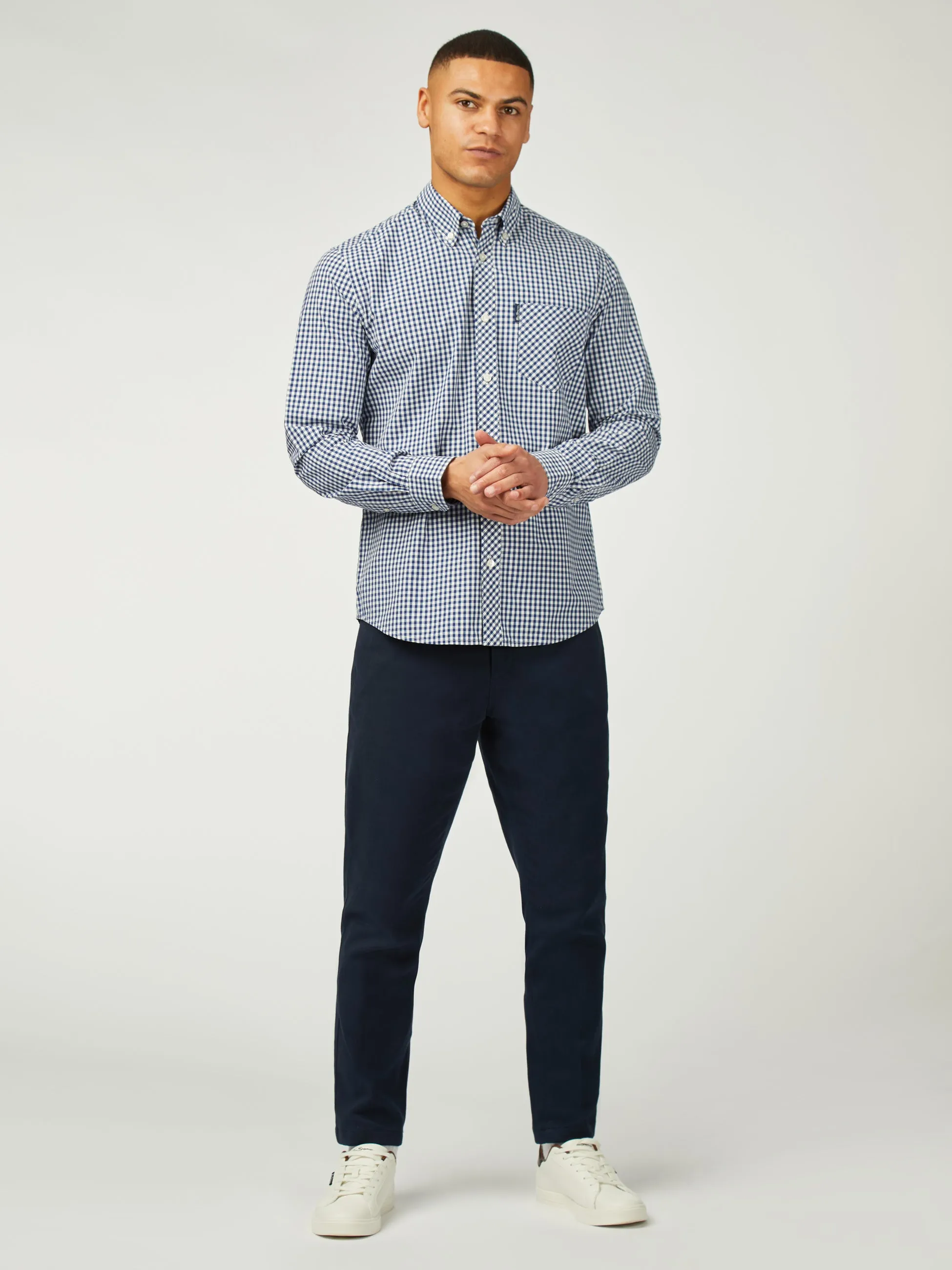 Signature Gingham Long Sleeve - Dark Blue sold by Ben Sherman product image thumbnail 2