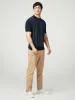 Birdseye Stripe Polo - Dark Navy sold by Ben Sherman