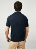 Birdseye Stripe Polo - Dark Navy sold by Ben Sherman