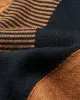 Intarsia Stripe Knit Polo - Ginger sold by Ben Sherman