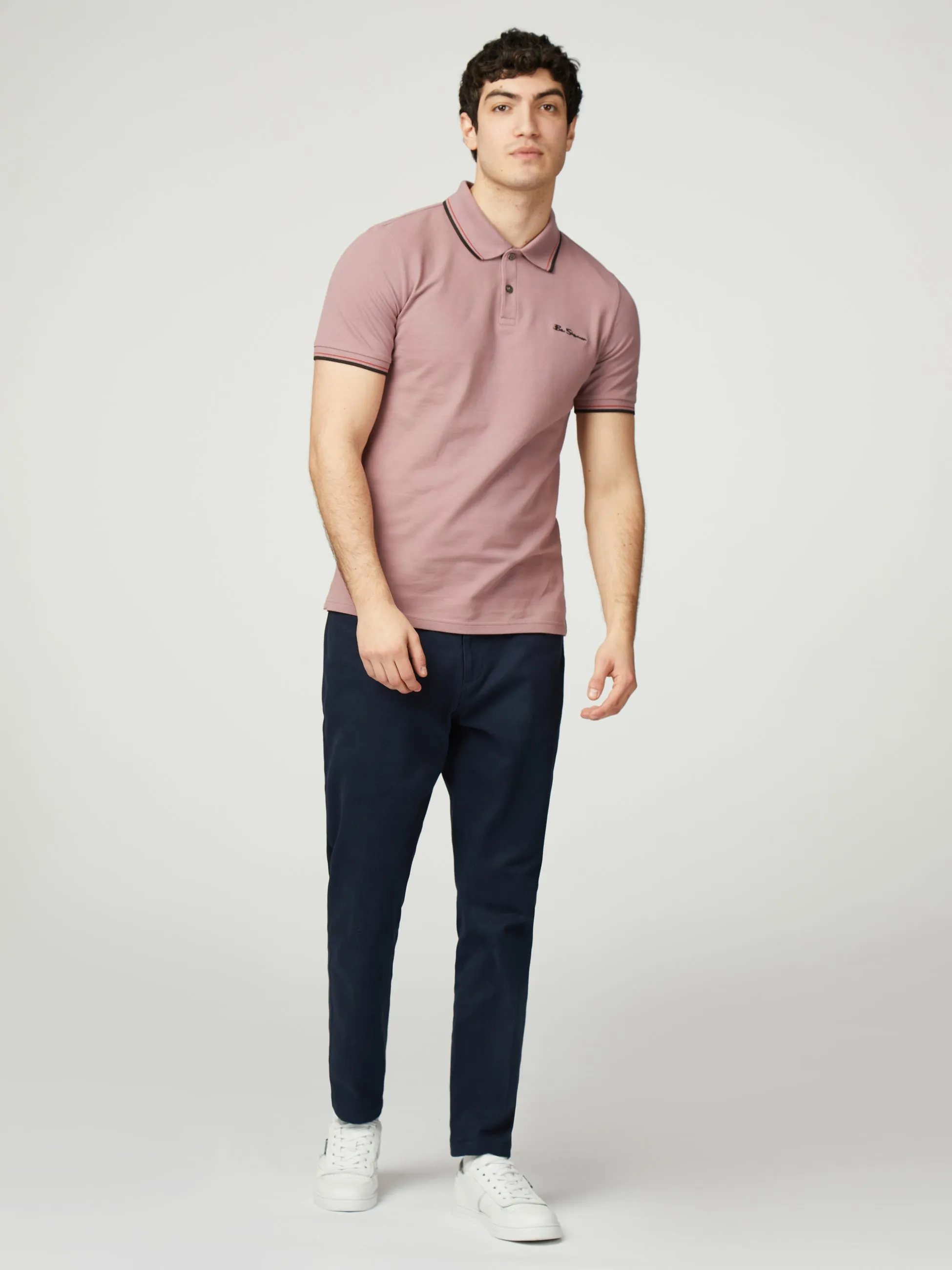 Signature Pique Polo - Grape sold by Ben Sherman product image thumbnail 2