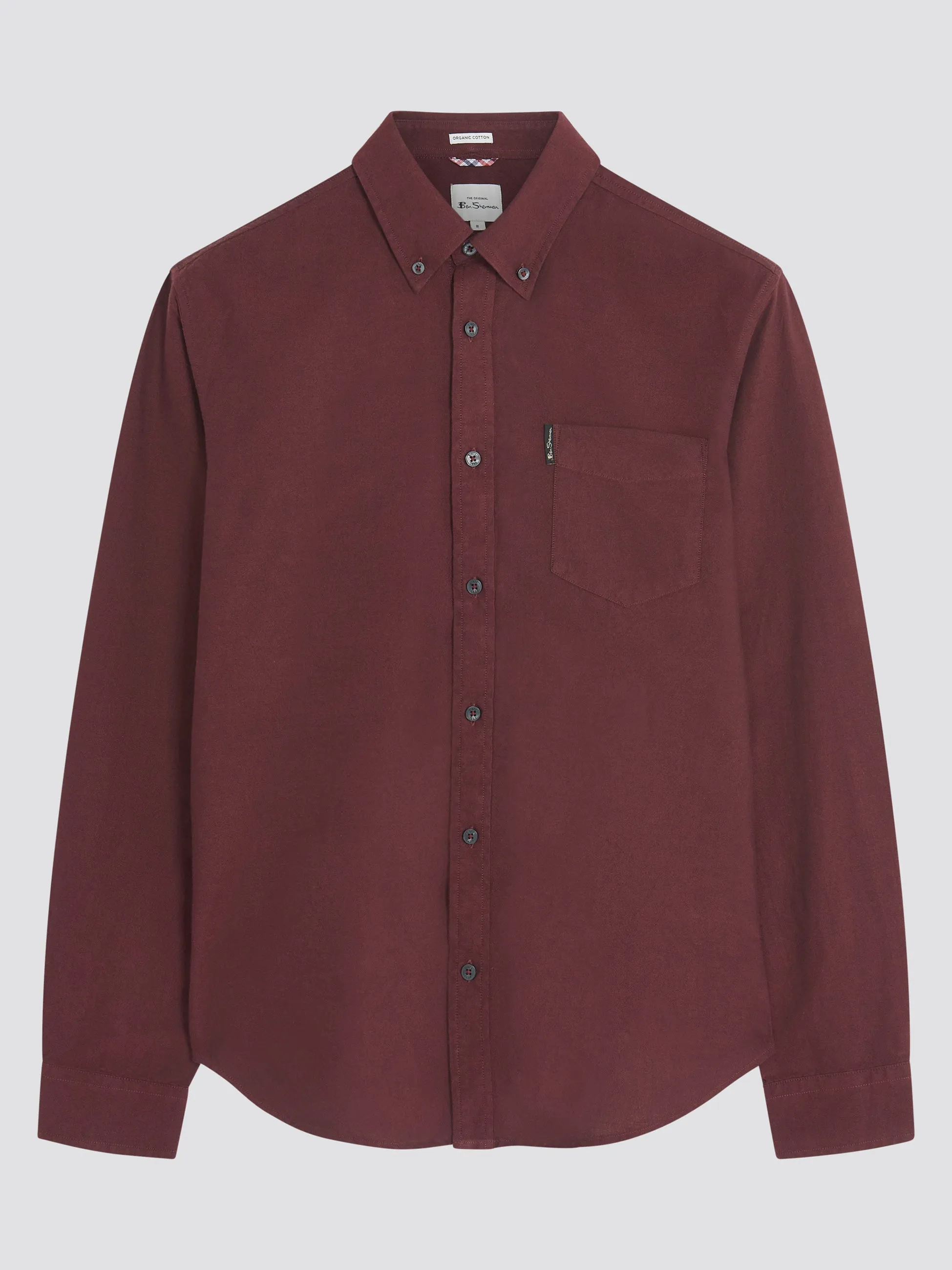 Signature Oxford Long Sleeve - Wine sold by Ben Sherman product image thumbnail 4