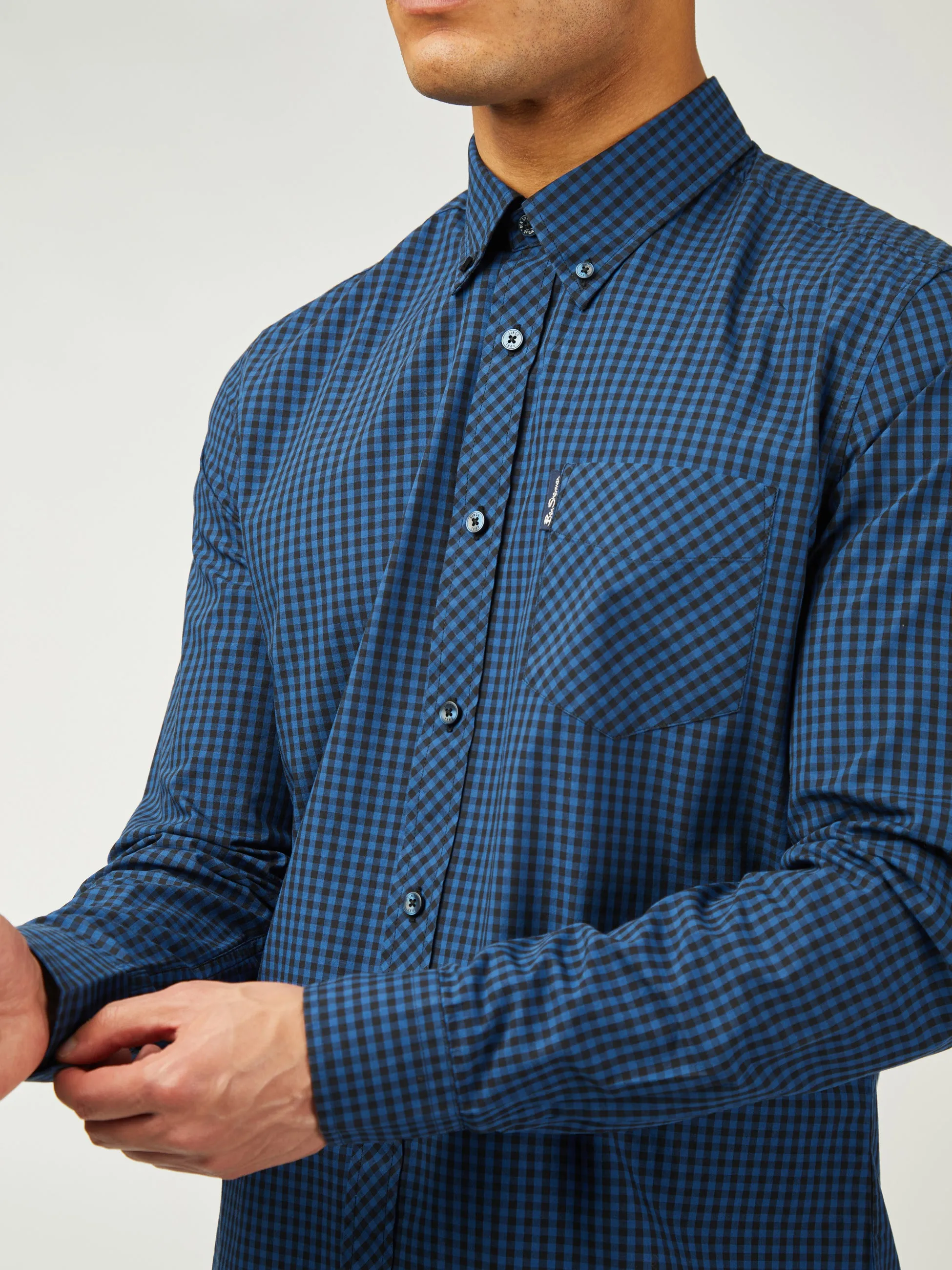 Signature Gingham Long Sleeve - Royal Blue sold by Ben Sherman product image thumbnail 5
