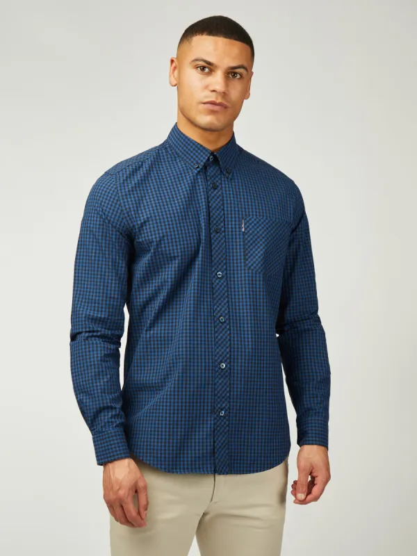 Signature Gingham Long Sleeve - Royal Blue sold by Ben Sherman