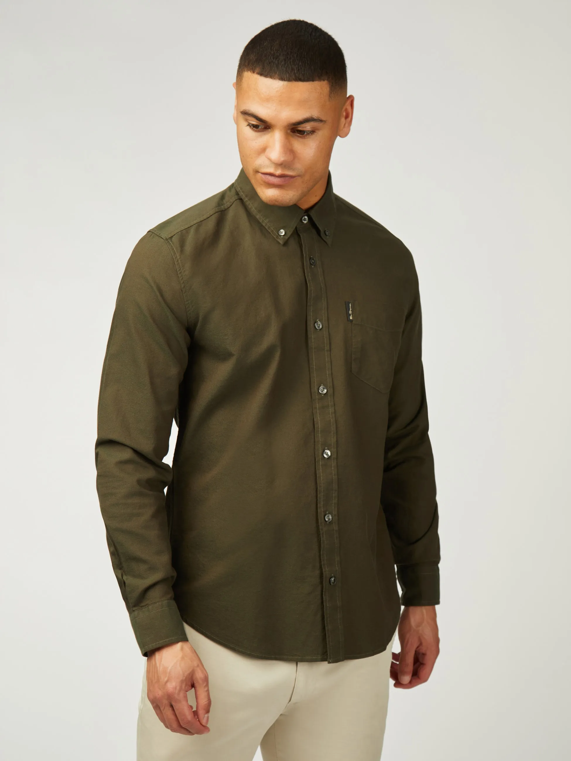 Signature Oxford Long Sleeve - Camouflage sold by Ben Sherman