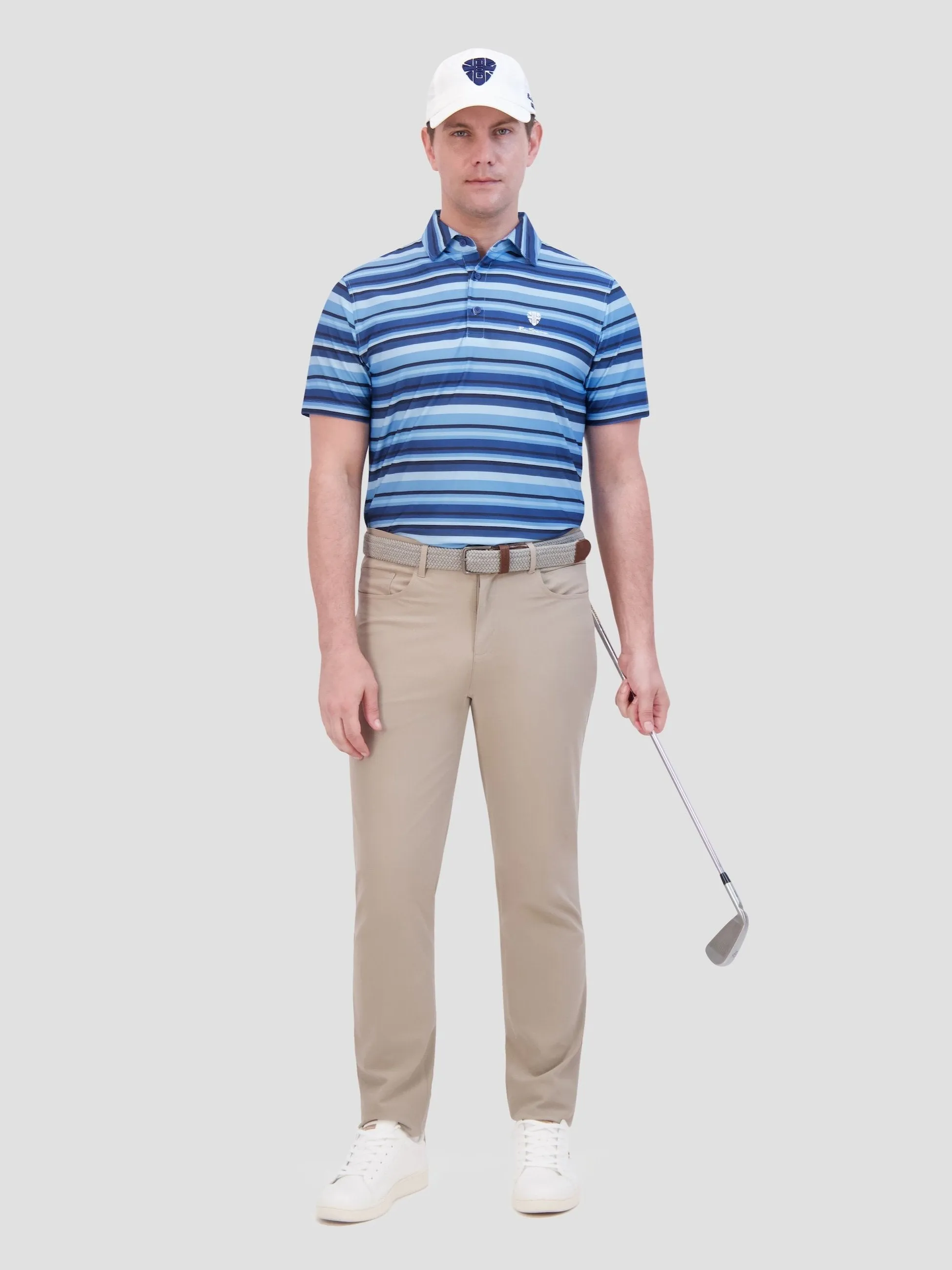 Multi Stripe Tech Jersey Sports Fit Polo - Sea sold by Ben Sherman product image thumbnail 4