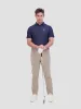 Stipple Dash Tech Jersey Sports Fit Polo - Navy sold by Ben Sherman