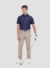 Stipple Dash Tech Jersey Sports Fit Polo - Navy sold by Ben Sherman