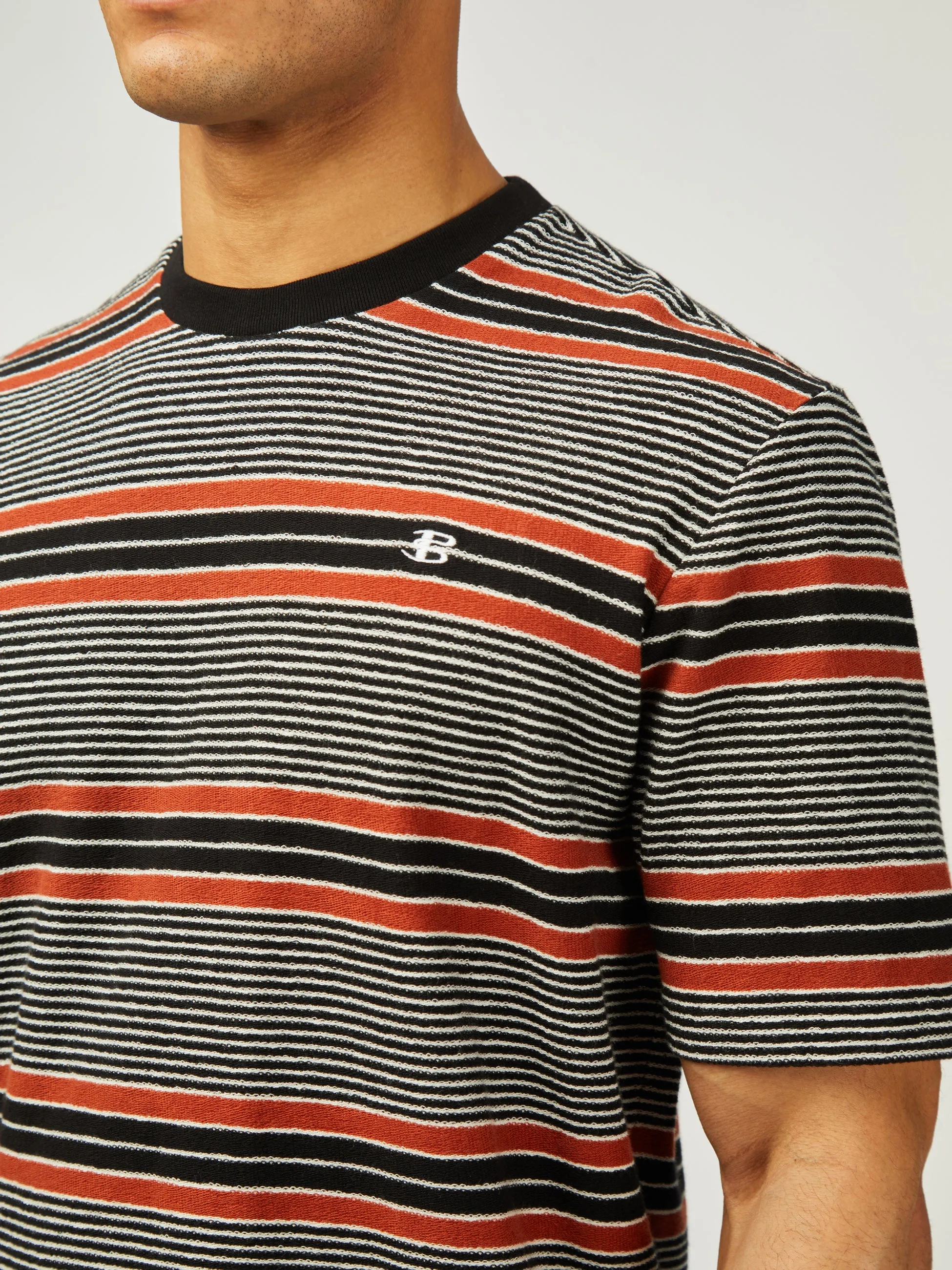 B By Ben Sherman Stripe Tee - Black sold by Ben Sherman product image thumbnail 4