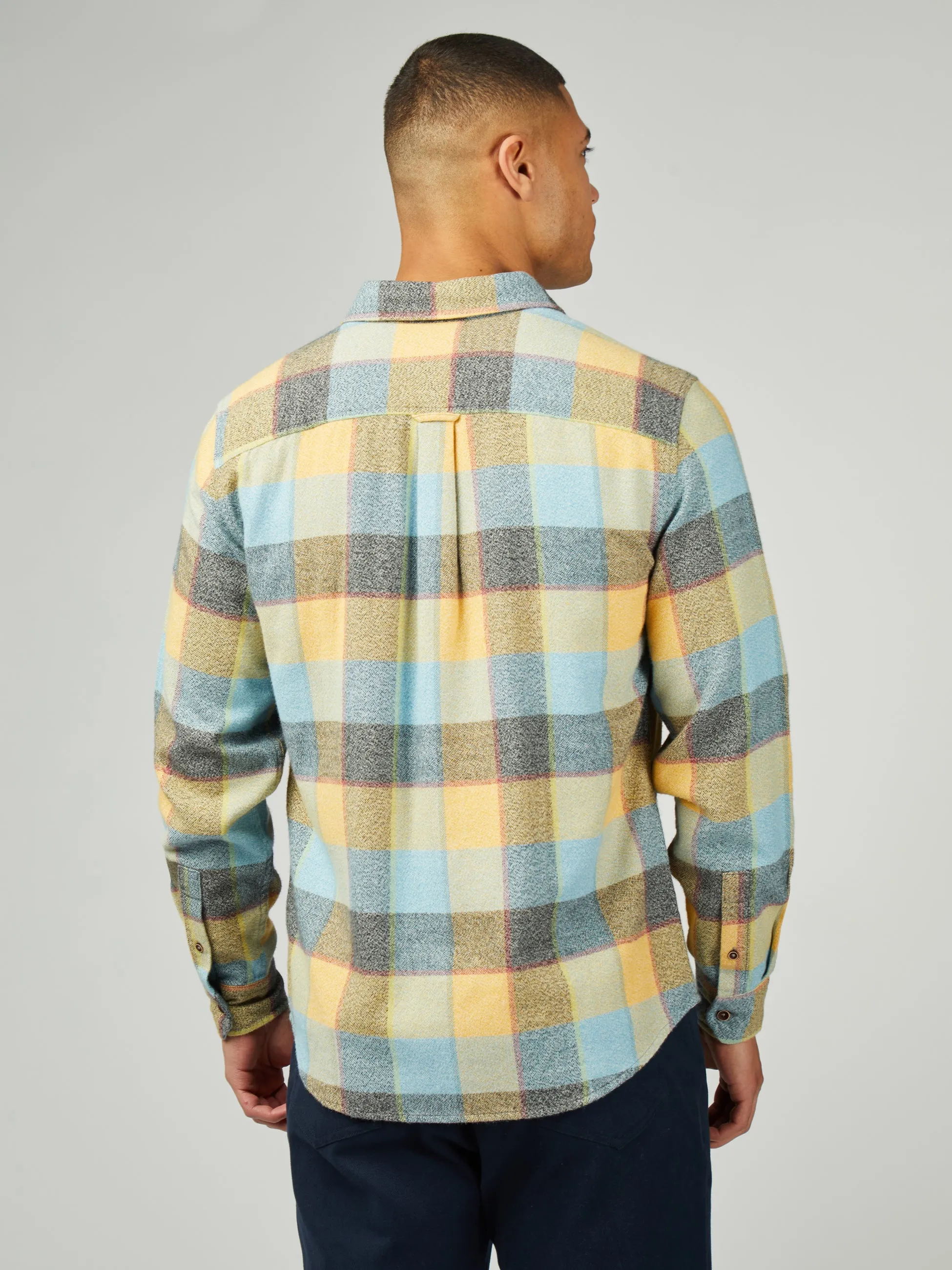 B By Ben Sherman Diffused Pop Check - Yellow sold by Ben Sherman product image thumbnail 3