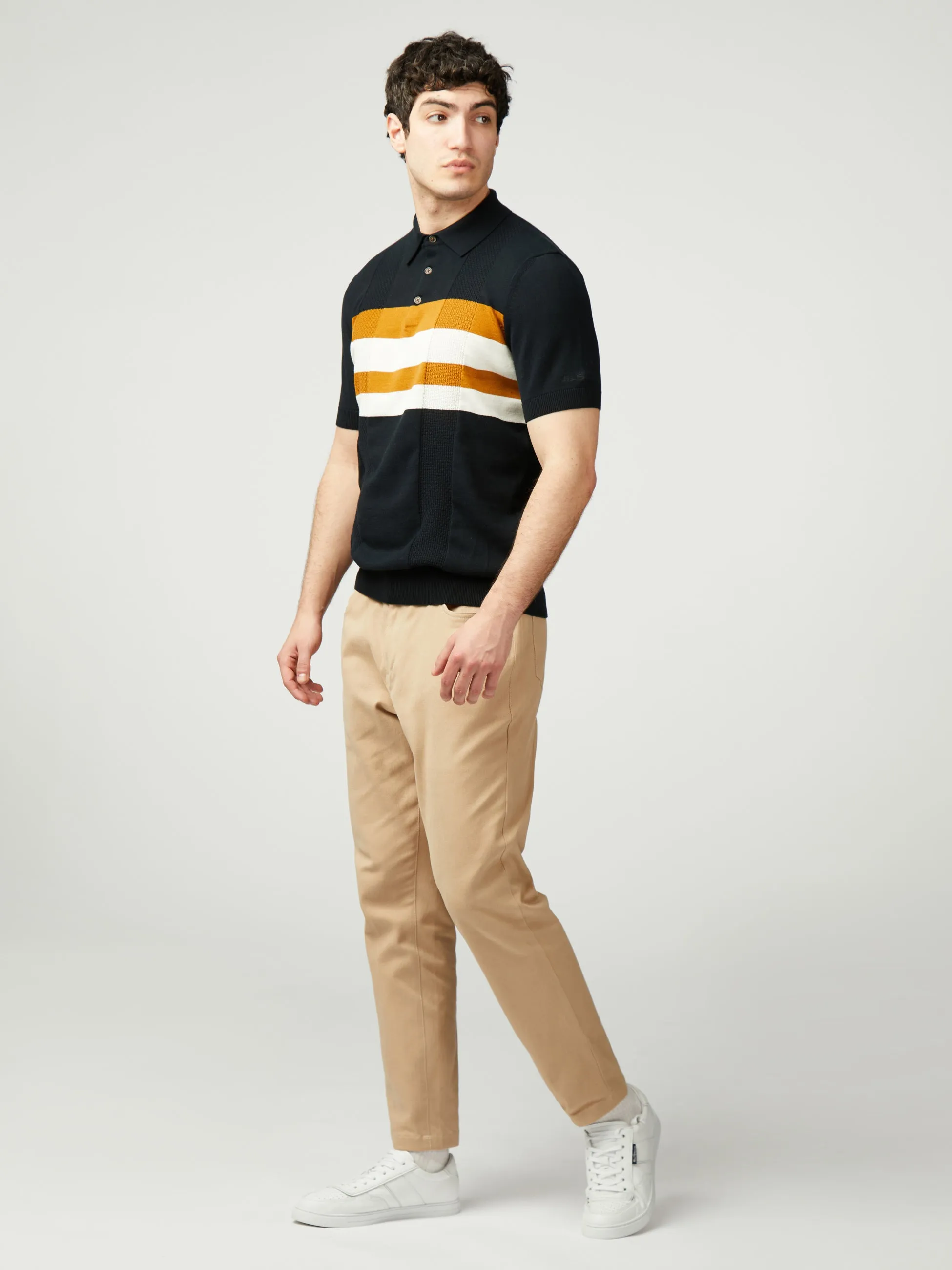 Chest Stripe Polo - Black sold by Ben Sherman product image thumbnail 2