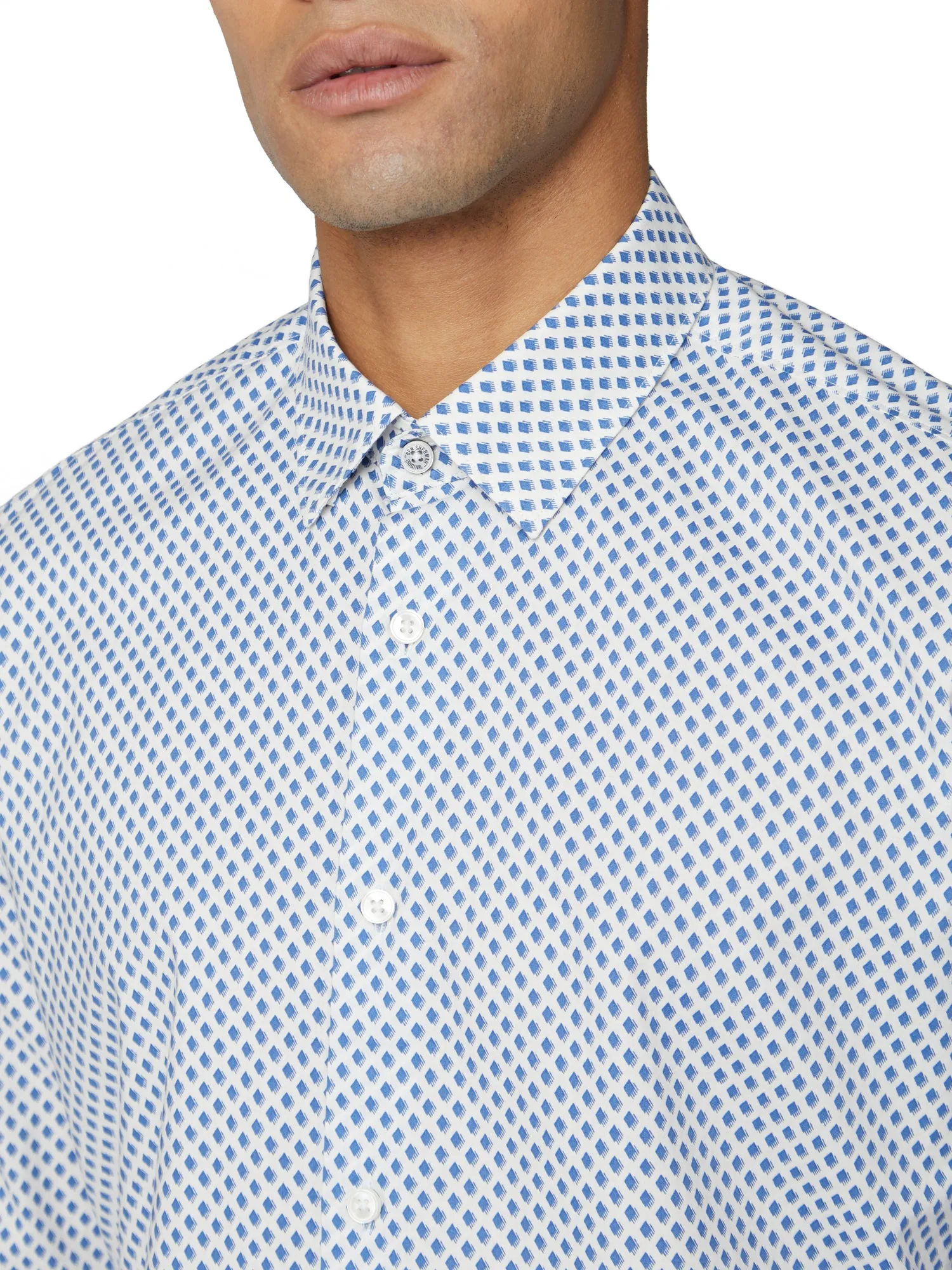 Long-Sleeve One Print Shirt - Blue sold by Ben Sherman product image thumbnail 3