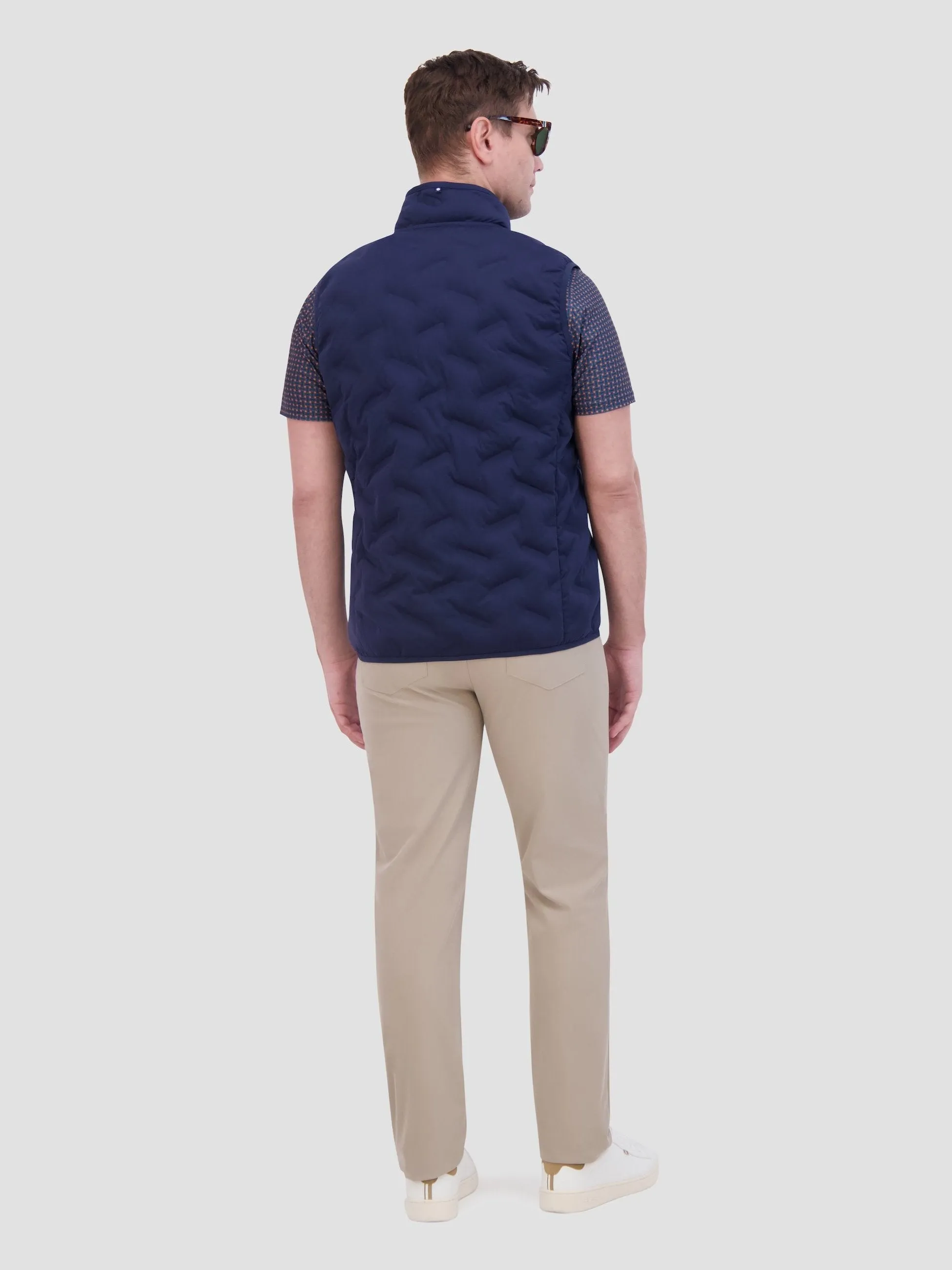 4Way Stretch Seamless Quilt Vest - Navy sold by Ben Sherman product image thumbnail 5