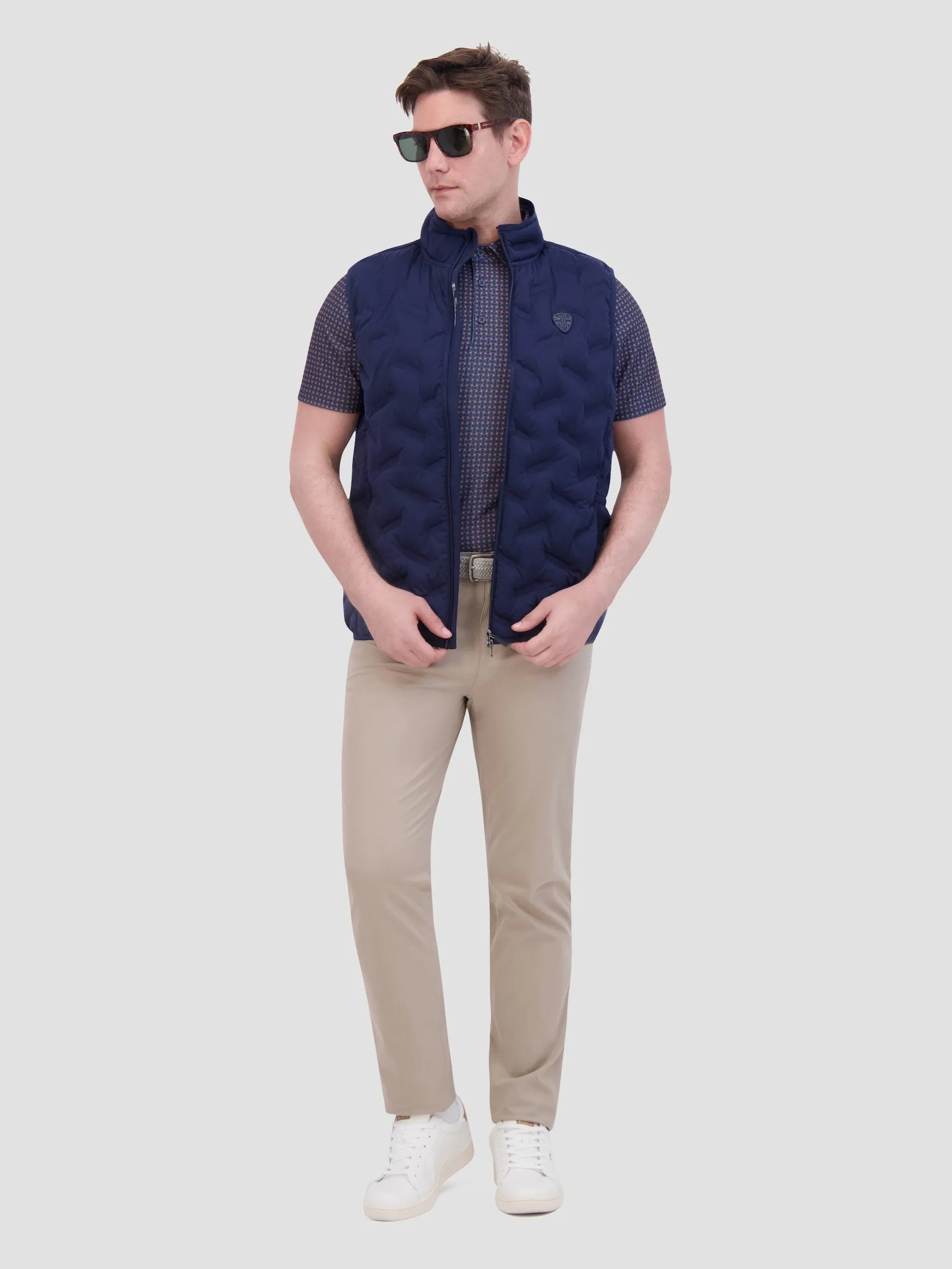 4Way Stretch Seamless Quilt Vest - Navy sold by Ben Sherman product image thumbnail 2