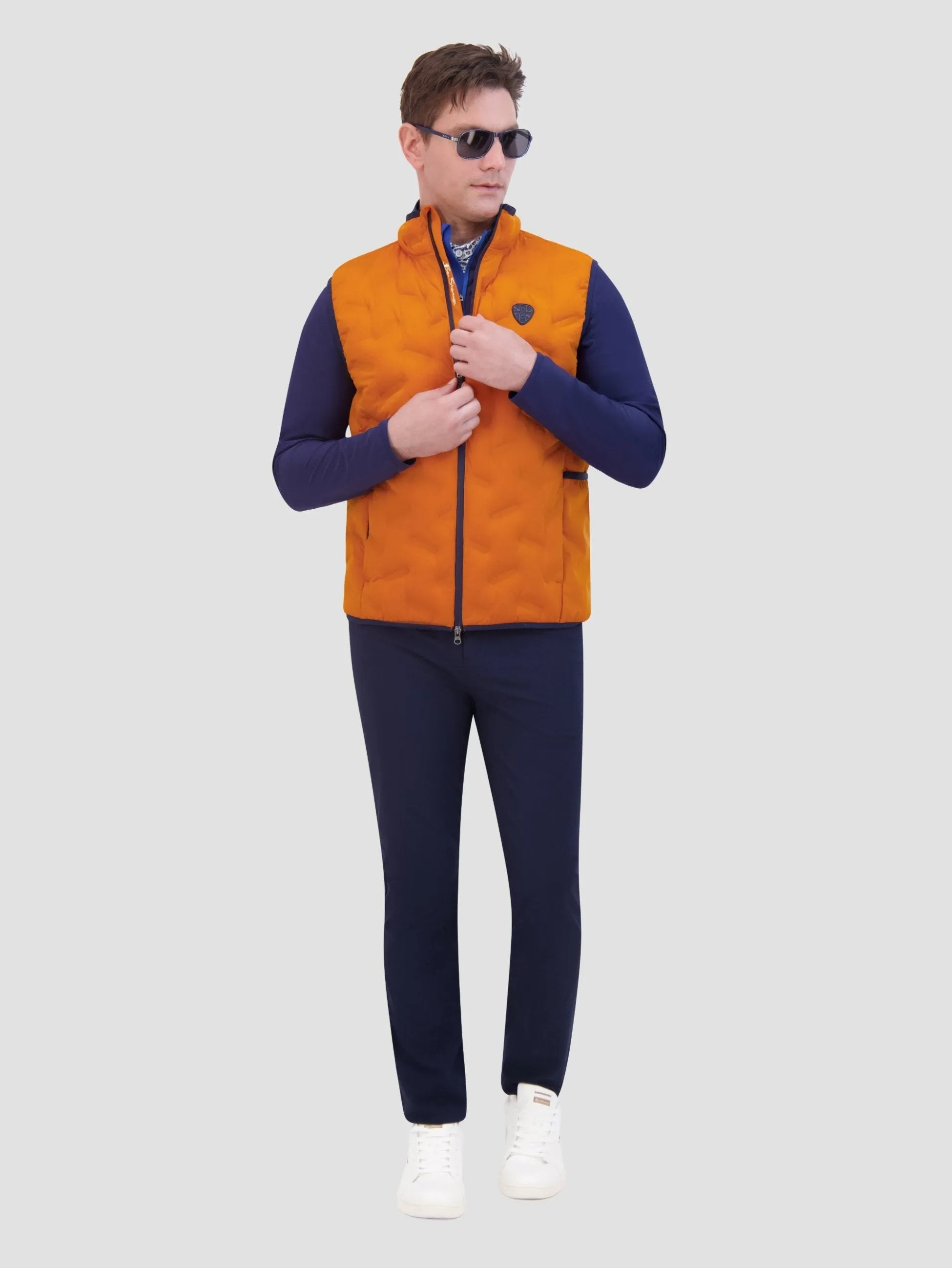 4Way Stretch Seamless Quilt Vest - Amber sold by Ben Sherman product image thumbnail 2