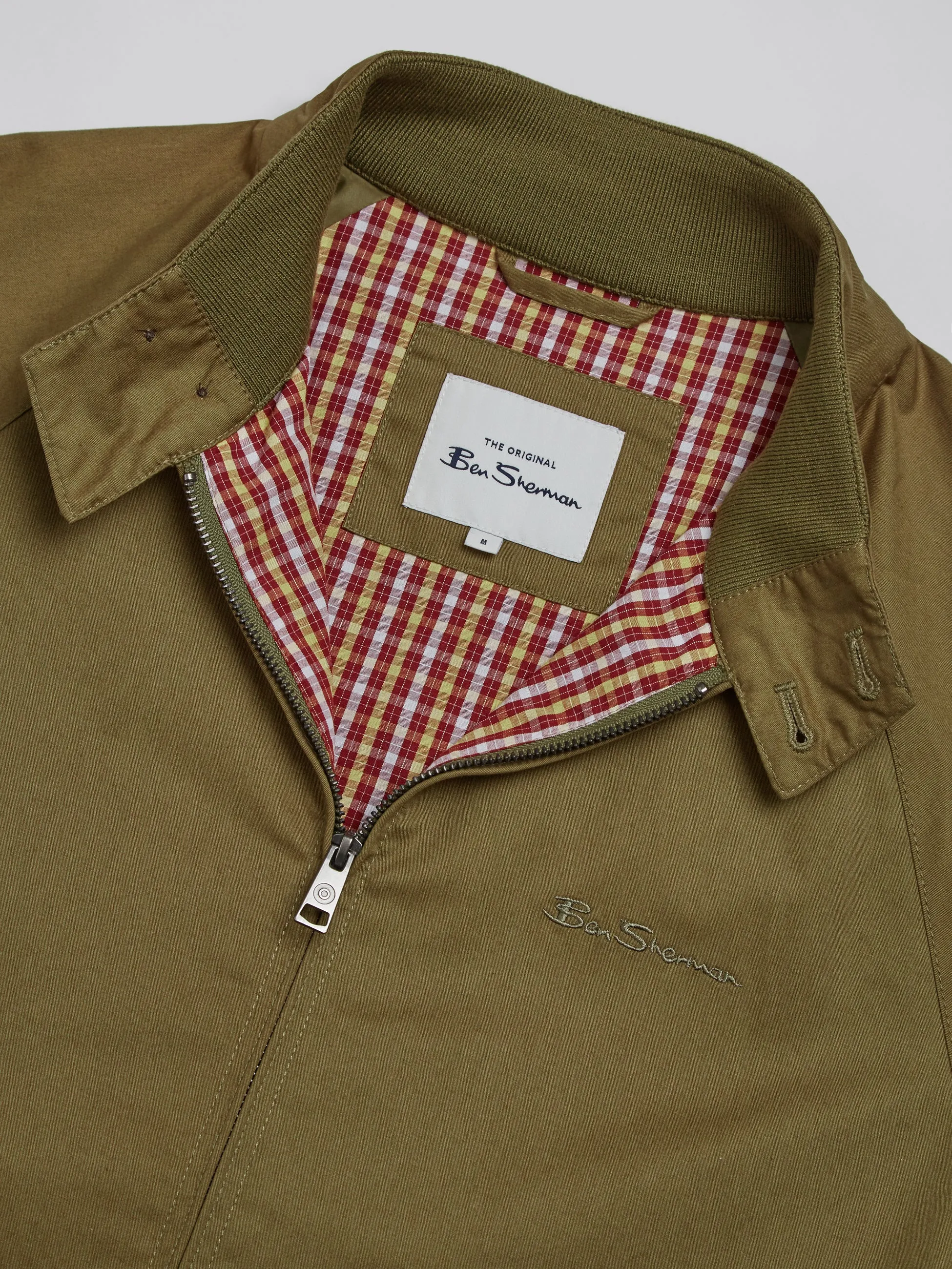 Signature Harrington Jacket - Grasshopper sold by Ben Sherman product image thumbnail 3