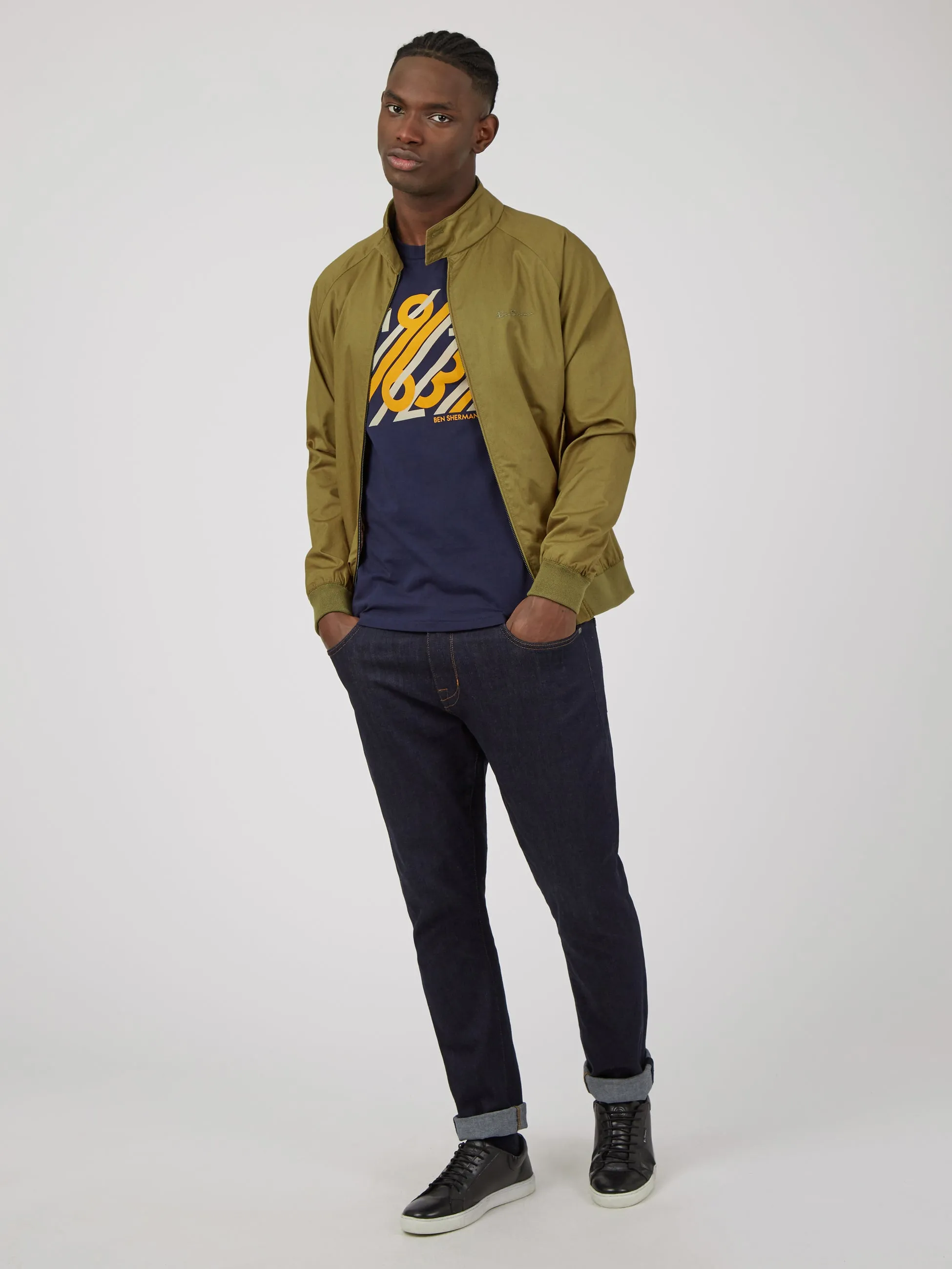 Signature Harrington Jacket - Grasshopper sold by Ben Sherman product image thumbnail 4