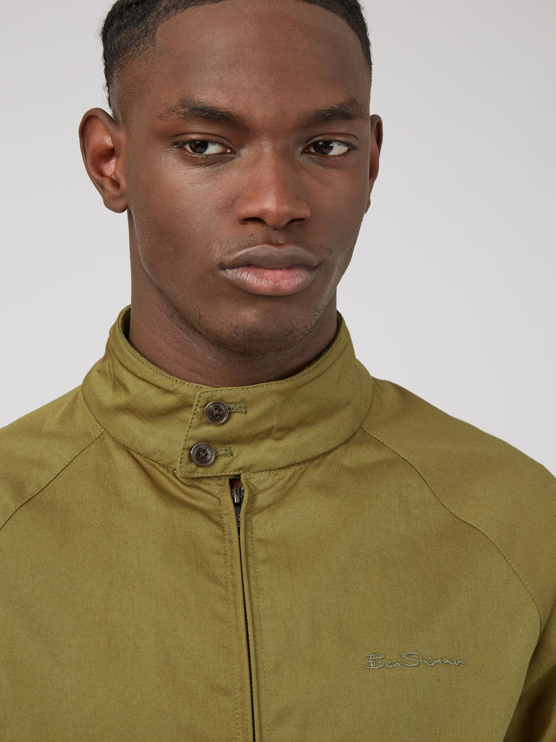 Signature Harrington Jacket - Grasshopper sold by Ben Sherman product image thumbnail 5