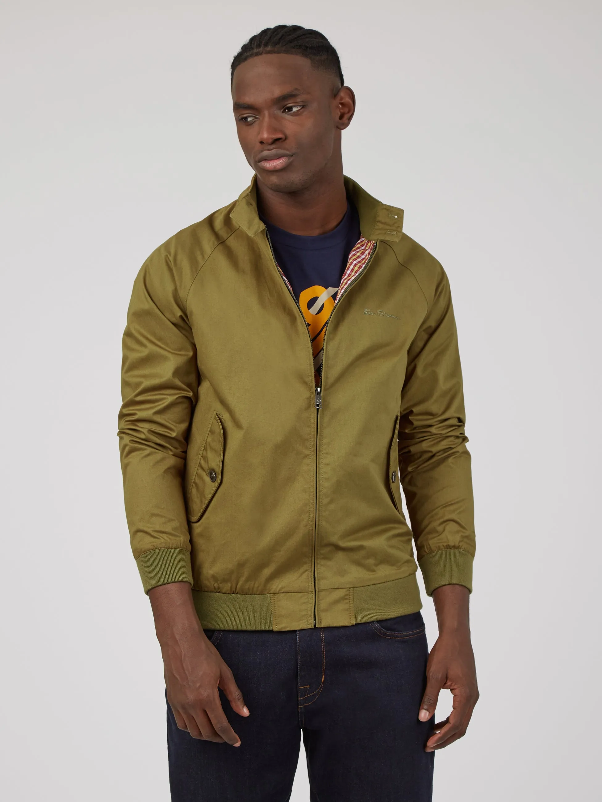 Signature Harrington Jacket - Grasshopper sold by Ben Sherman