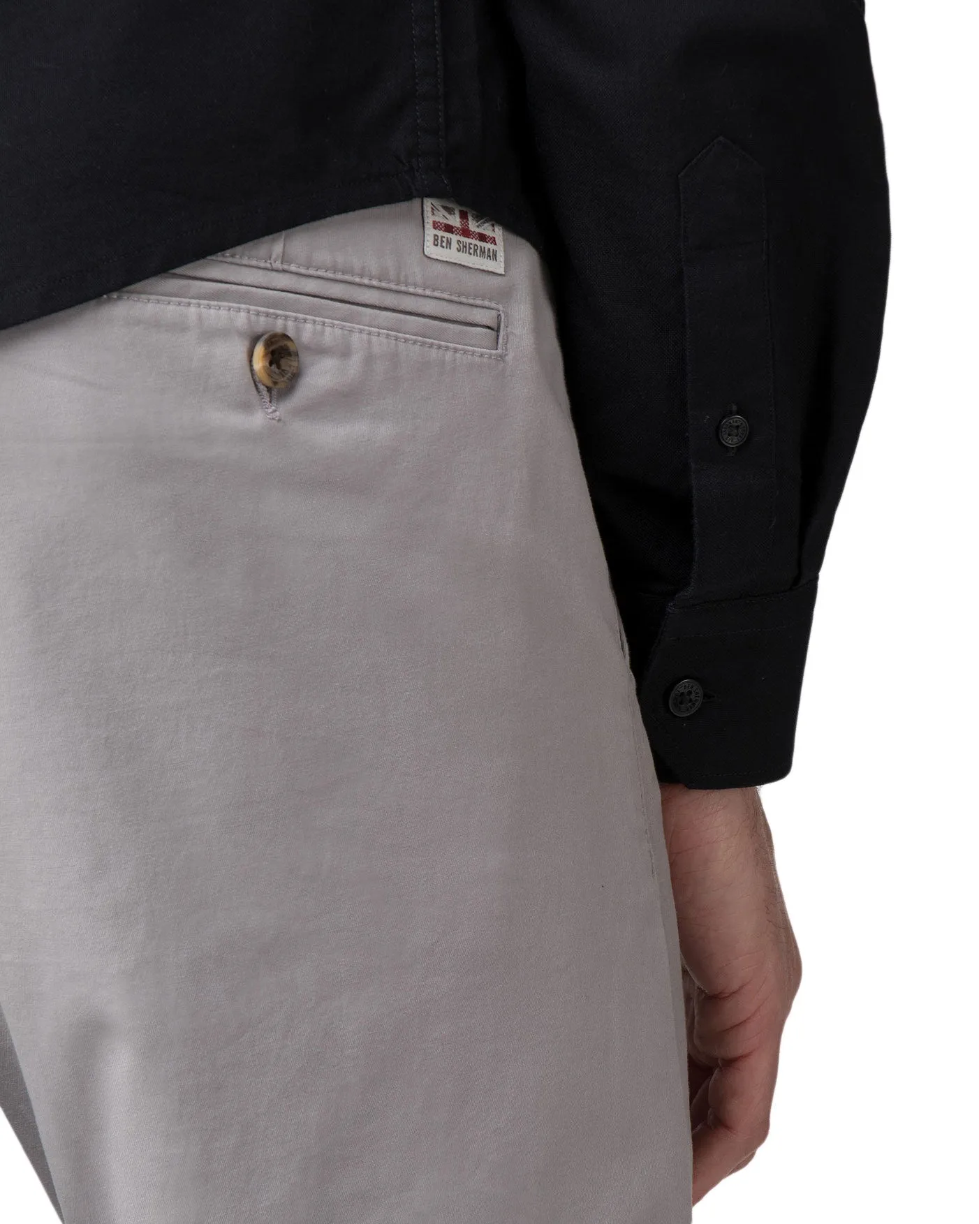 Skinny Stretch Chino Pant - Light Ash sold by Ben Sherman product image thumbnail 3